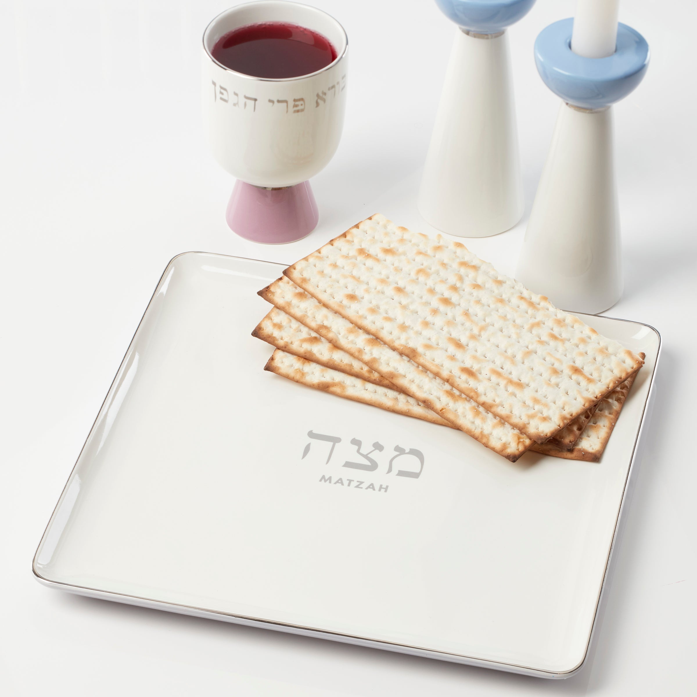 Alternative view of Oak Street Matzah Plate