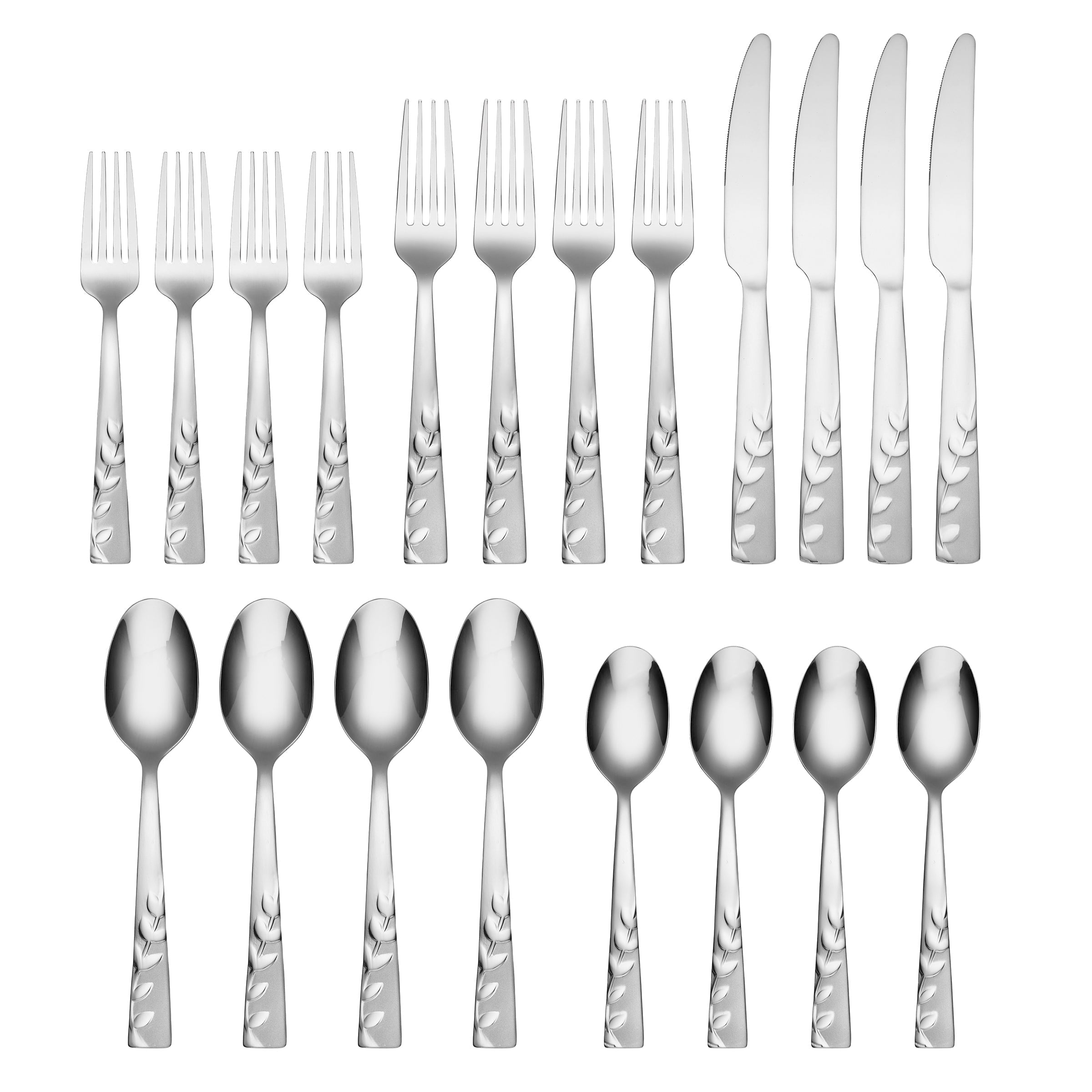 Alternative view of Blossom Sand 20 Piece Flatware Set
