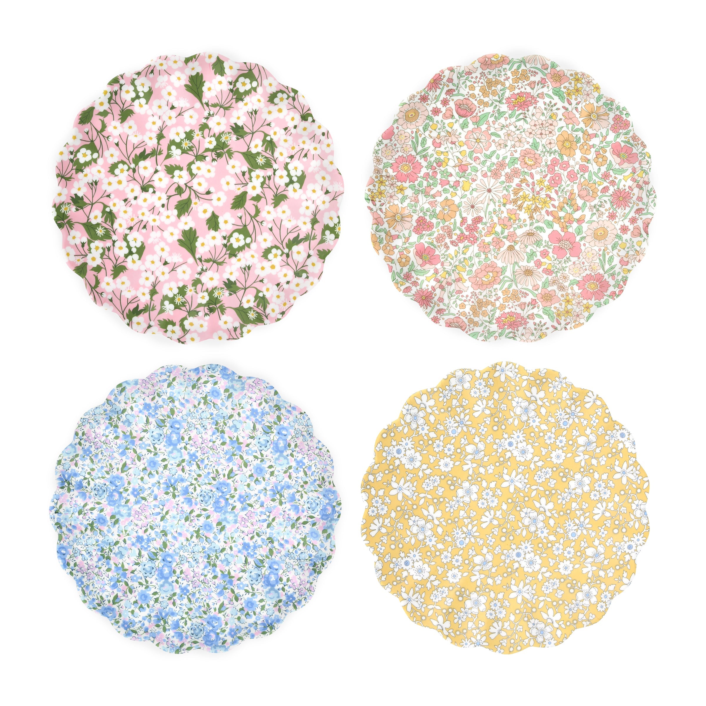 Meri Meri x Liberty Mixed Small Melamine Plates, Set of 4