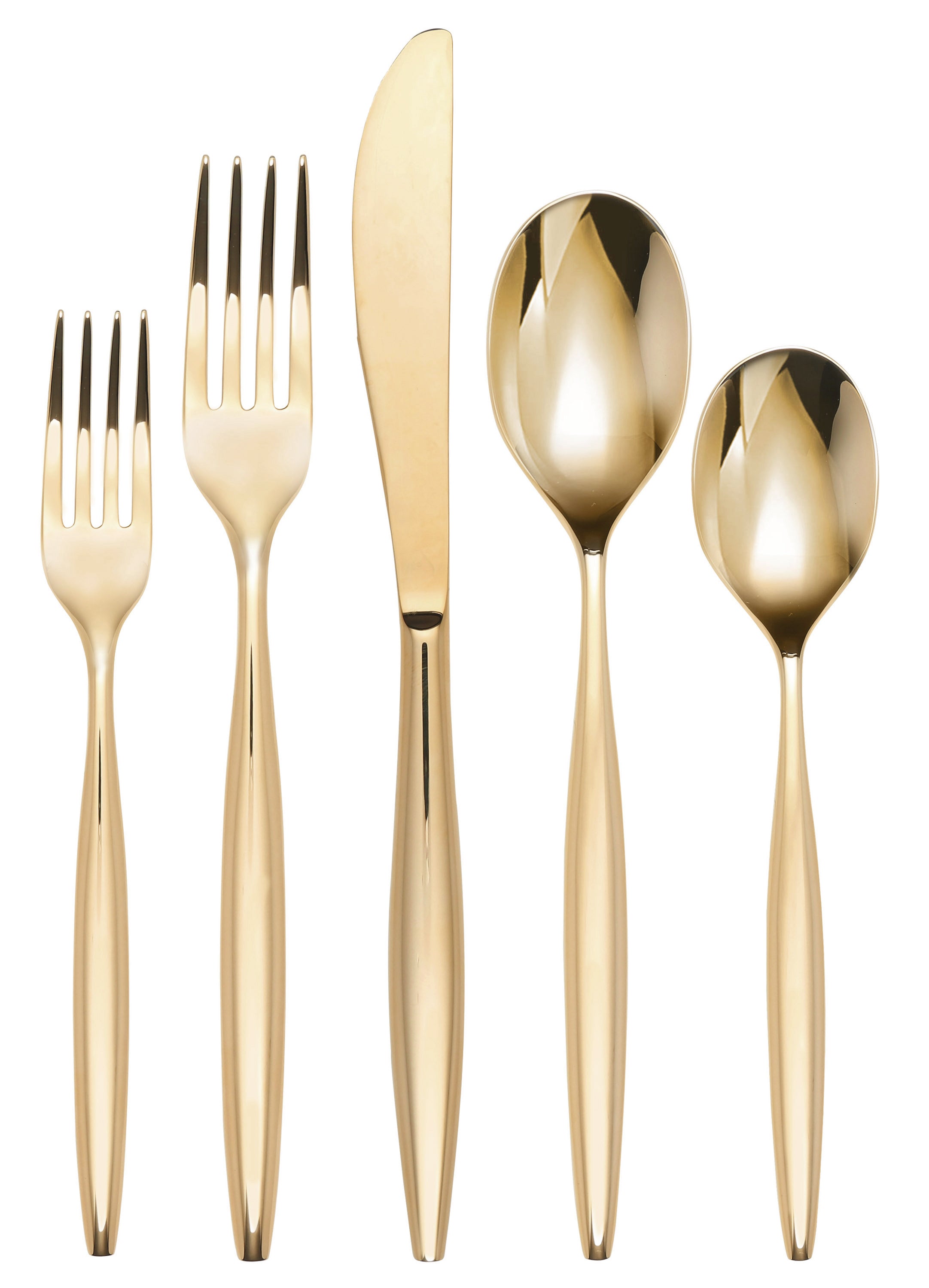 Braga Gold Mirror 20 Piece Flatware Set
