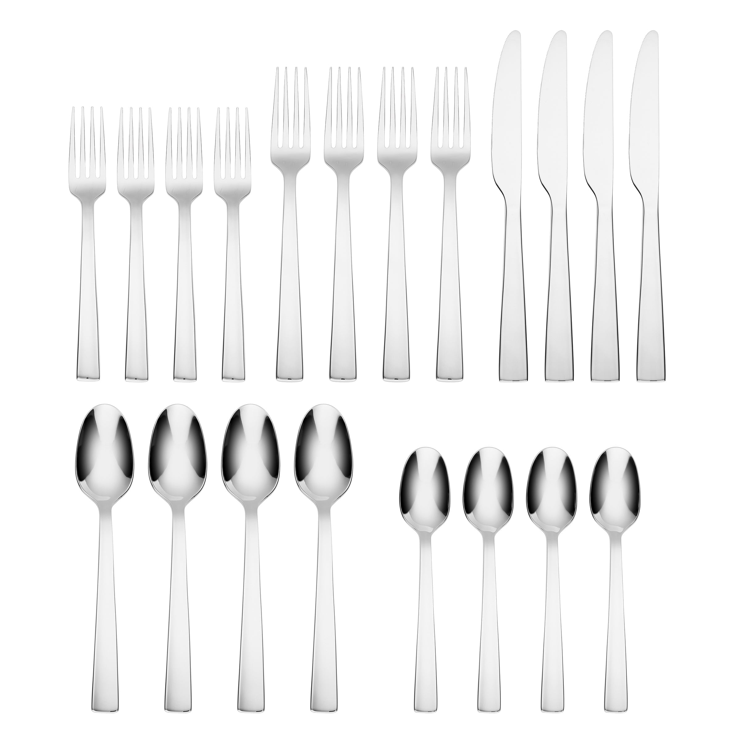 Alternative view of Rhyme Mirror 20 Piece Flatware Set