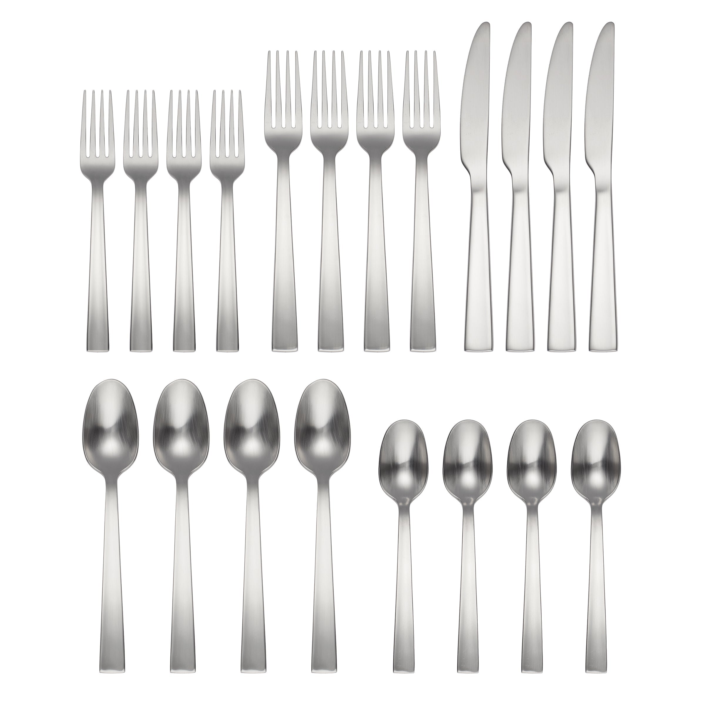 Alternative view of Rhyme Satin 20 Piece Flatware Set