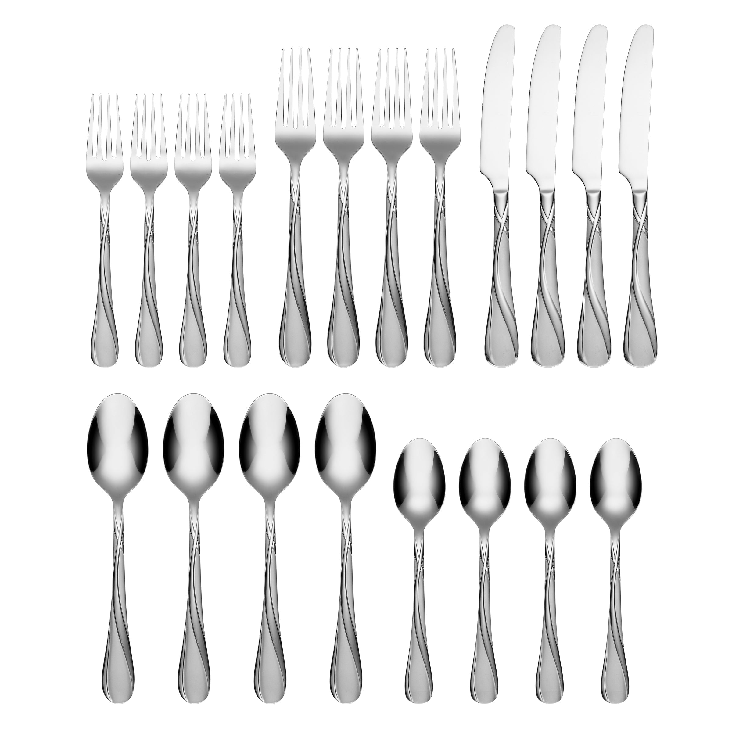 Alternative view of Rue Sand 20 Piece Flatware Set