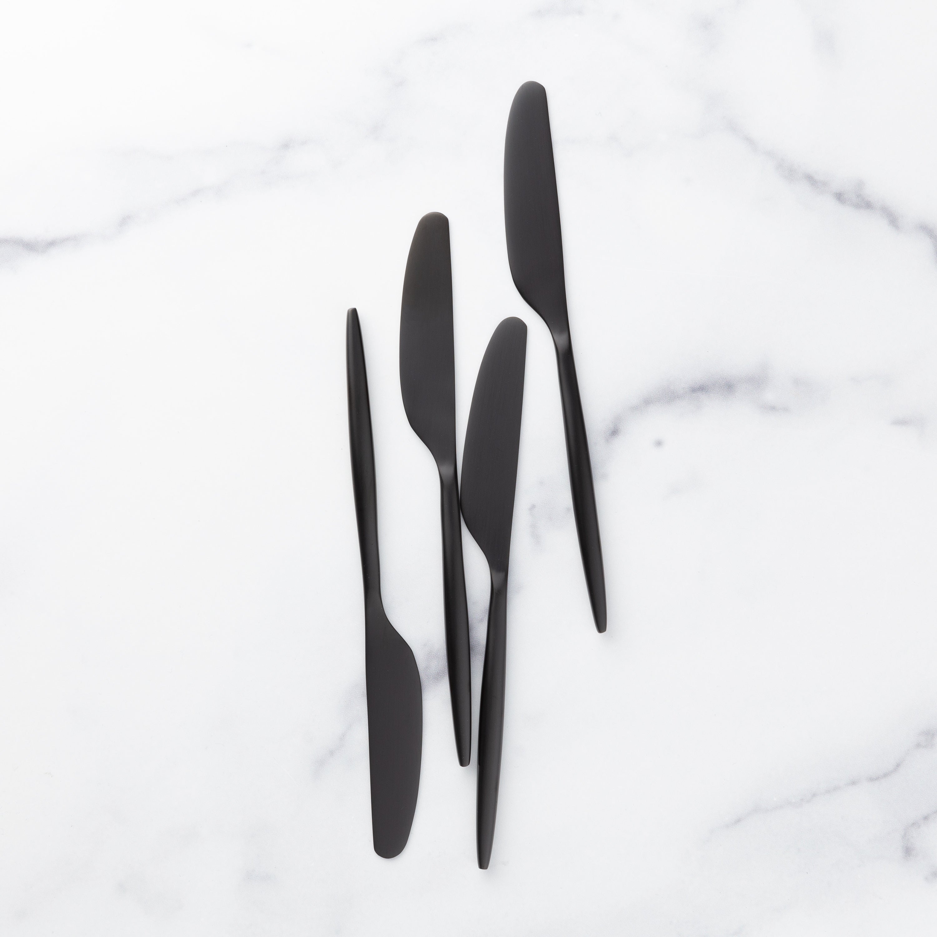 Gaze Black Satin Spreader   Set of 4