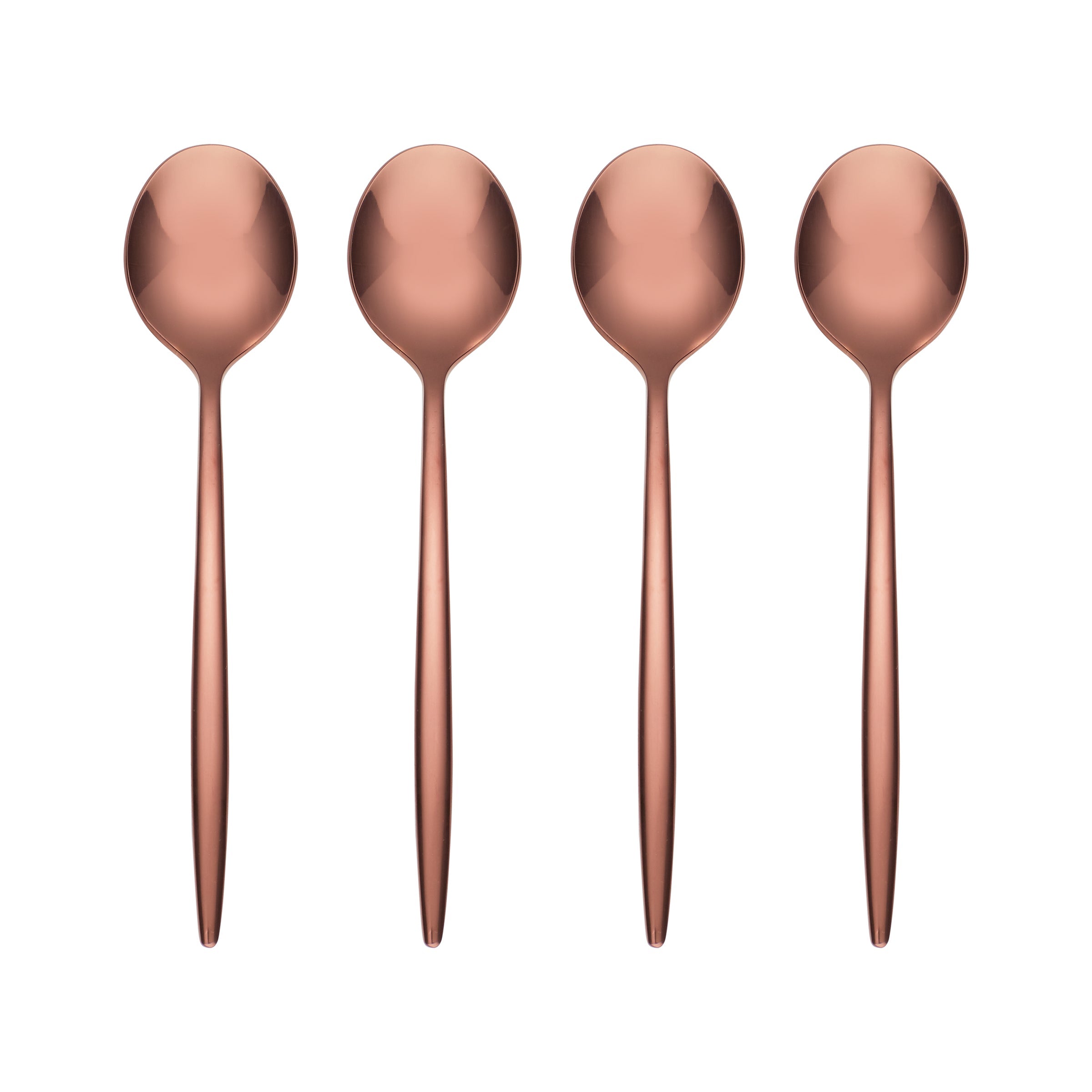 Gaze Copper Mirror Demitasse Spoon   Set of 4