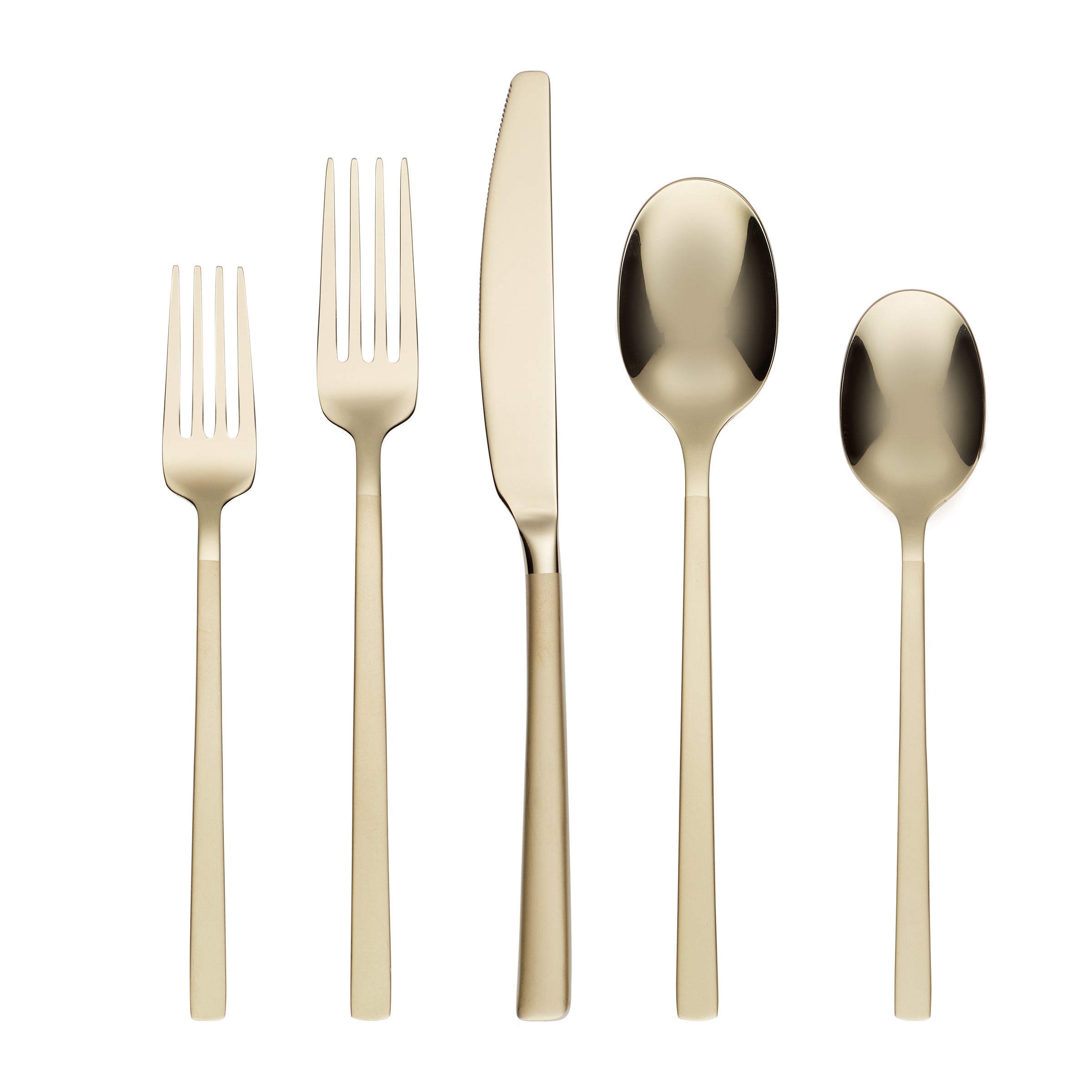 Beacon Champagne Sand Mirror 20 Piece Flatware Set