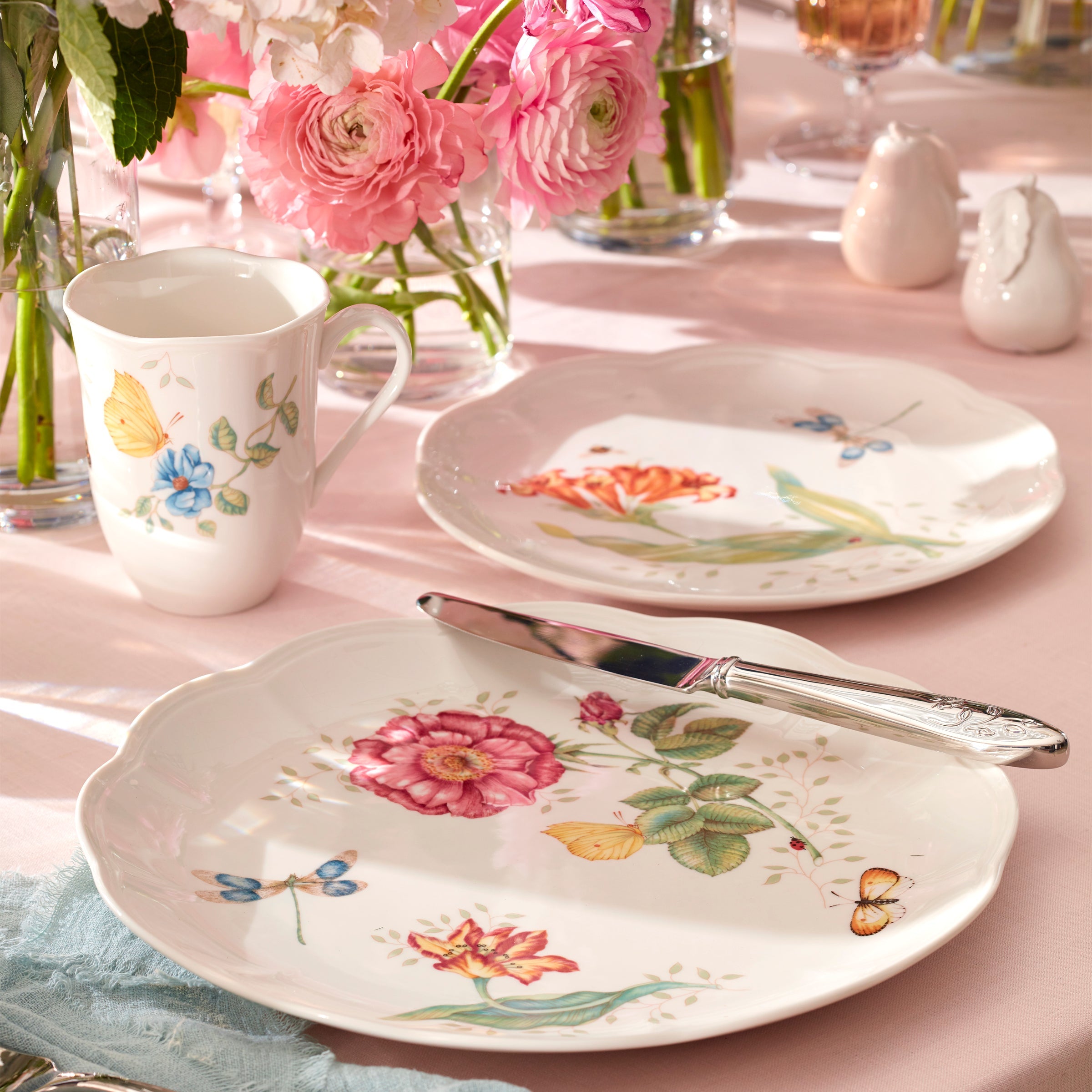 Alternative view of Butterfly Meadow Dragonfly Accent Plate