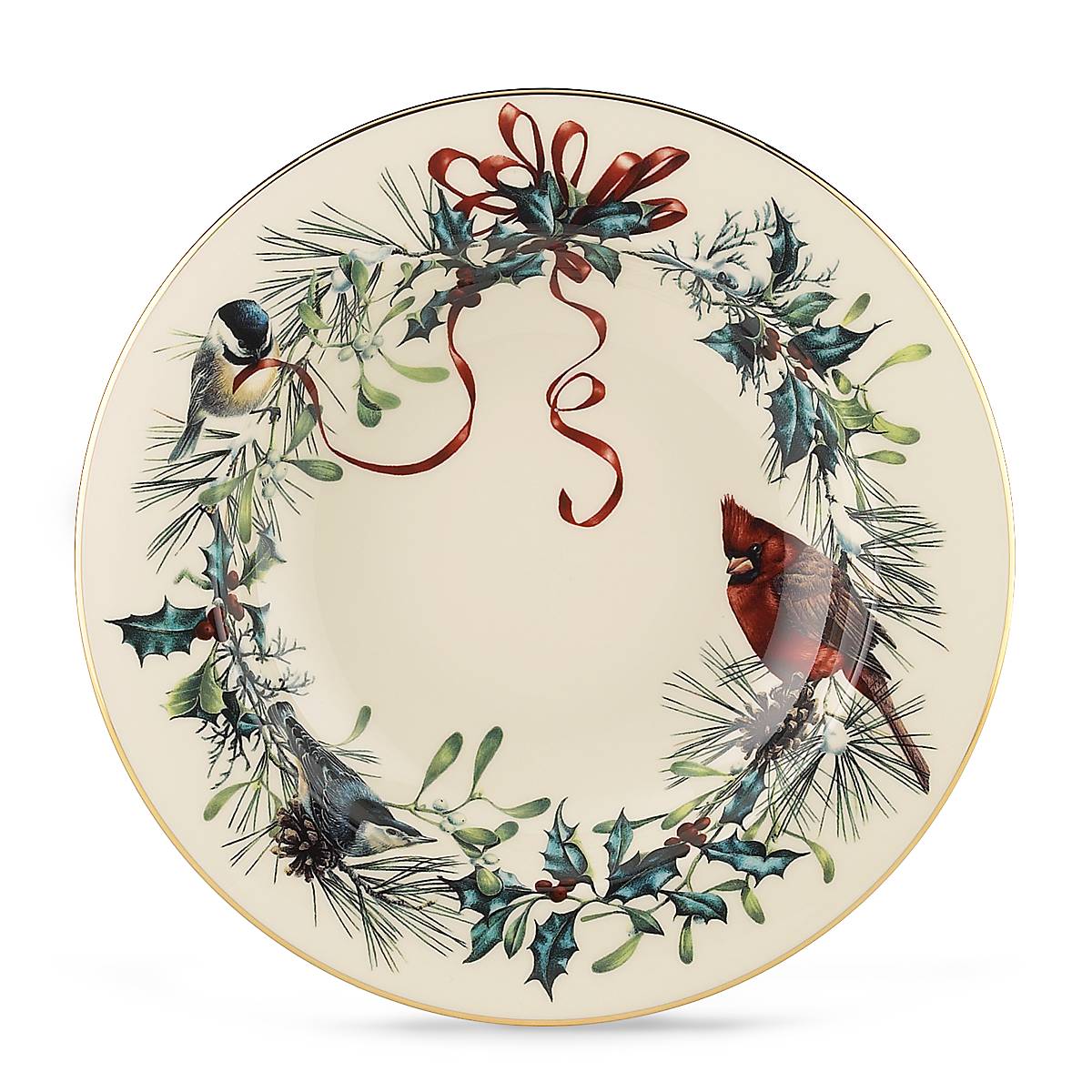 Winter Greetings Rimmed Bowl - Image 3