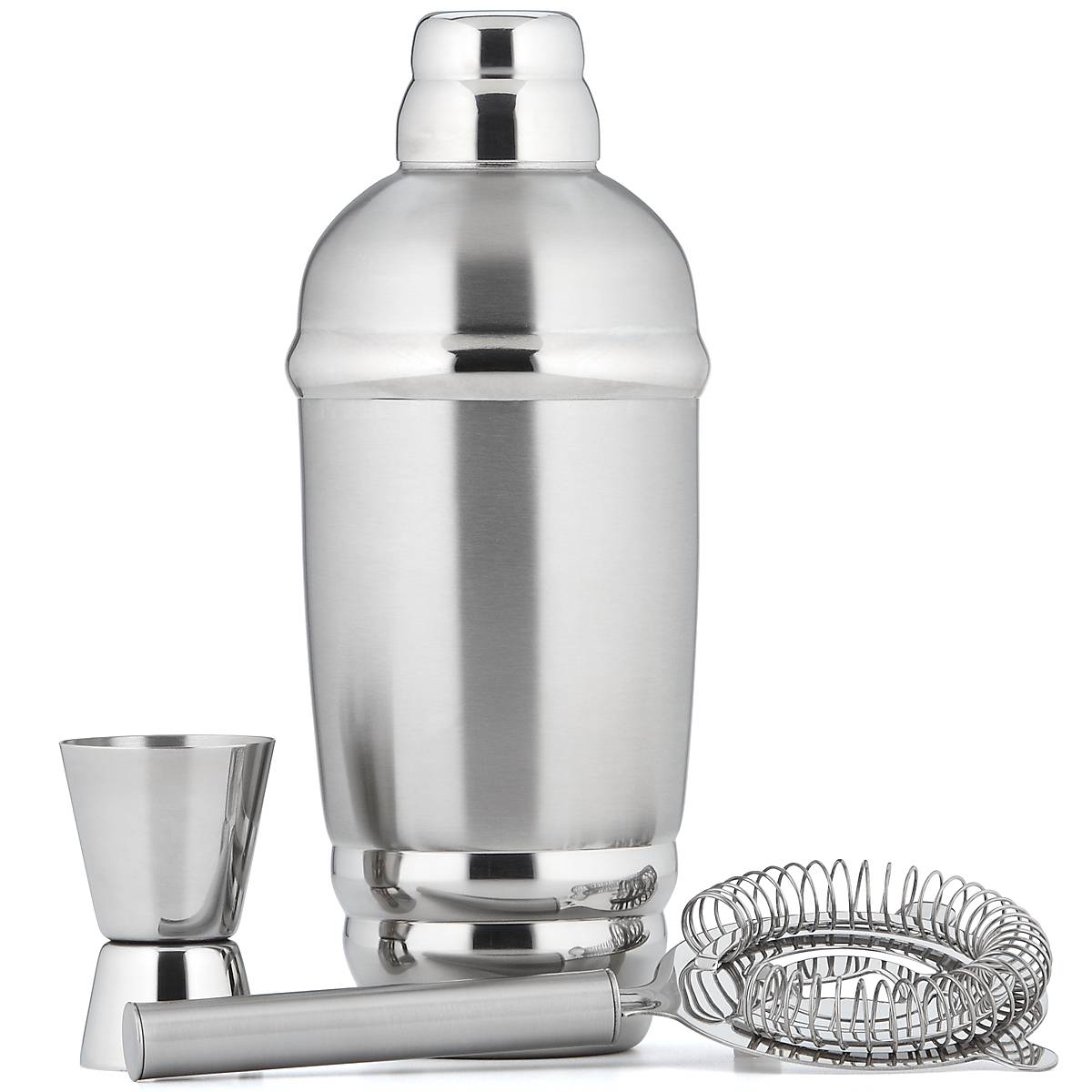 Alternative view of Tuscany Metal Shaker & Strainer Set