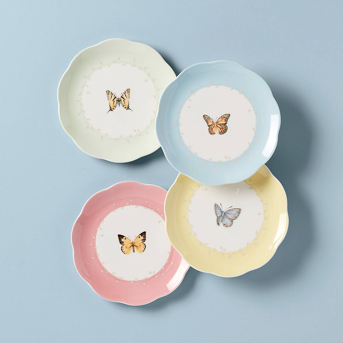Butterfly Meadow 4 Piece Dessert Set