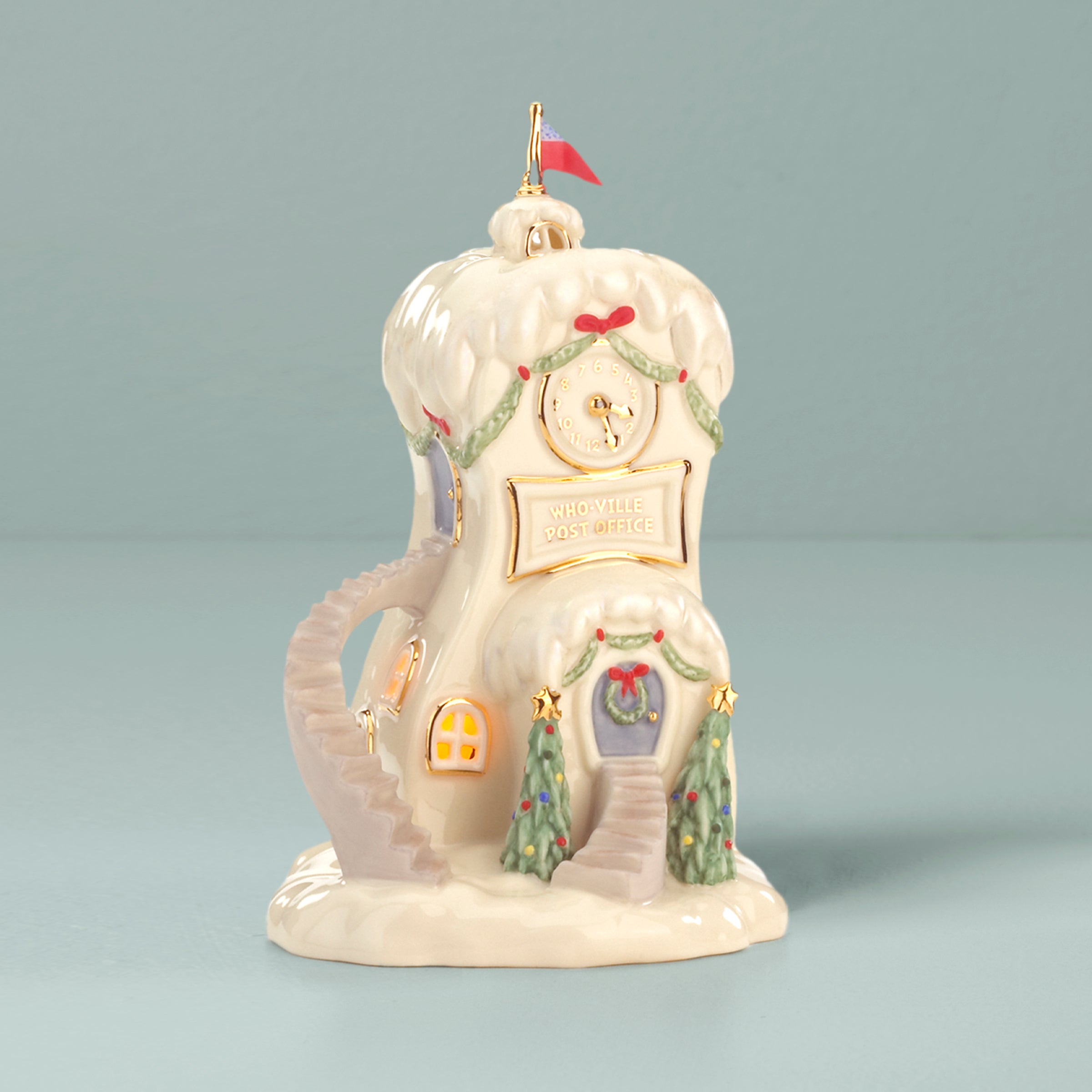 Who Ville Post Office Lit Figurine