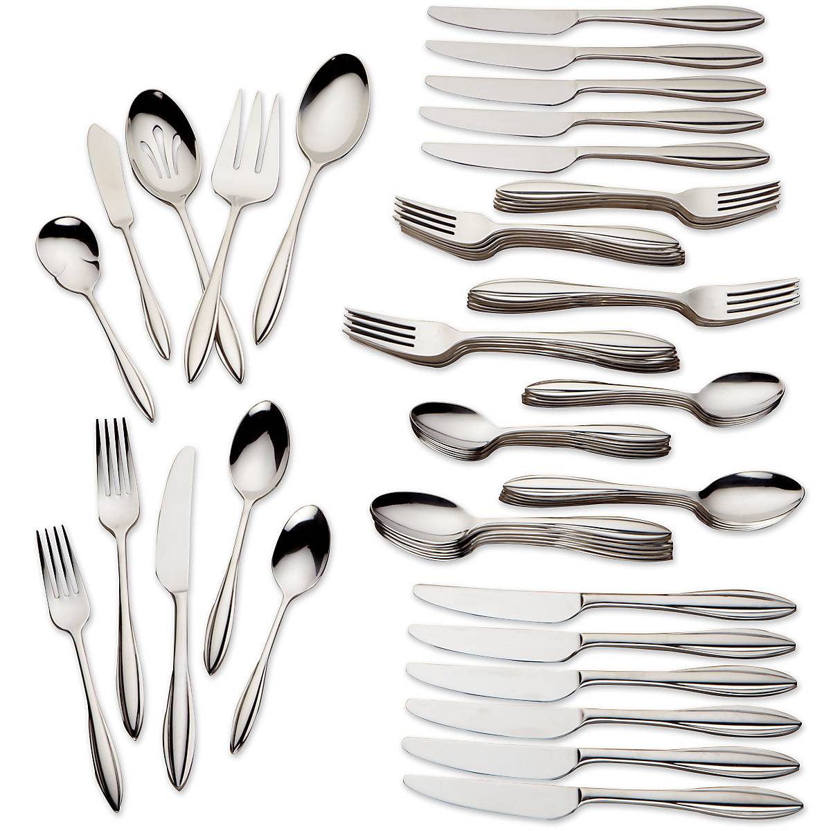 Sculpt 65 Piece Flatware Set - Image 2