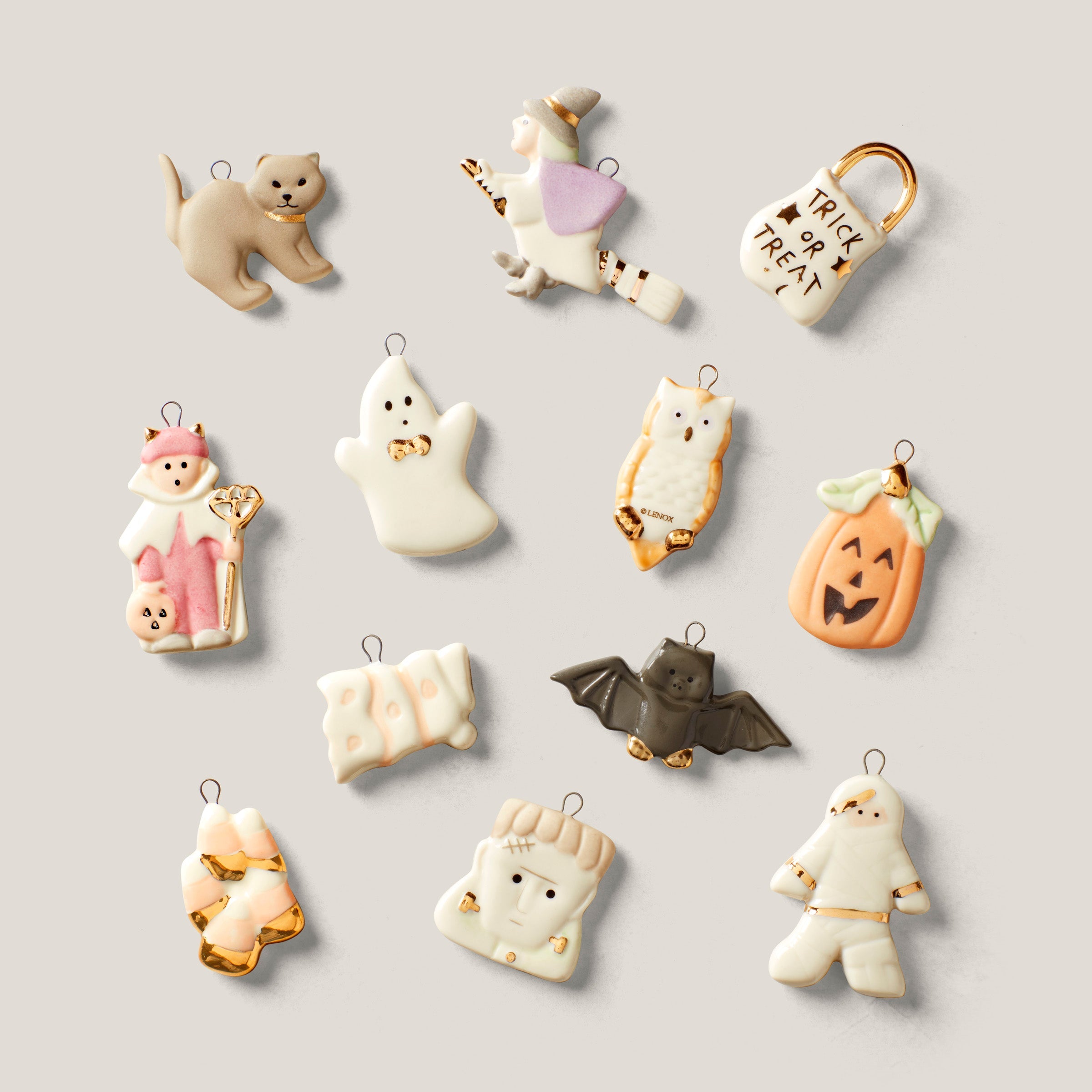 Trick or Treat 12 Piece Mini Ornament Set