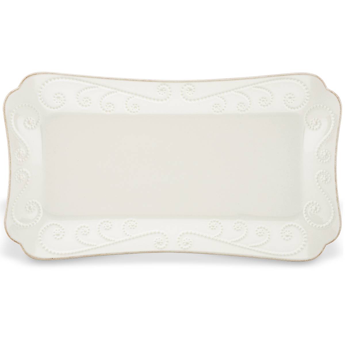 Alternative view of French Perle White Hors d'Oeuvres Tray