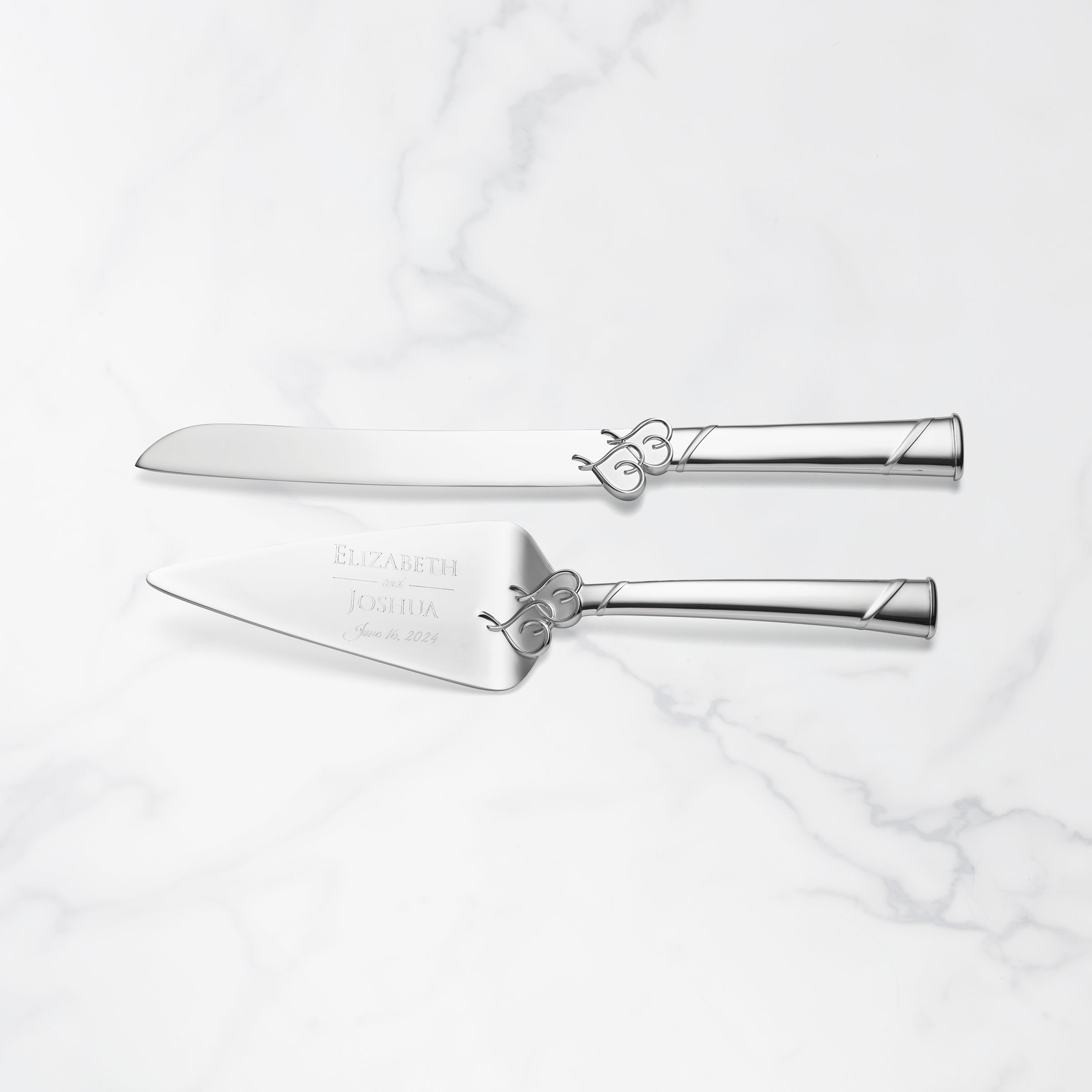 Alternative view of Personalized True Love 2 Piece Cake Knife & Server Set