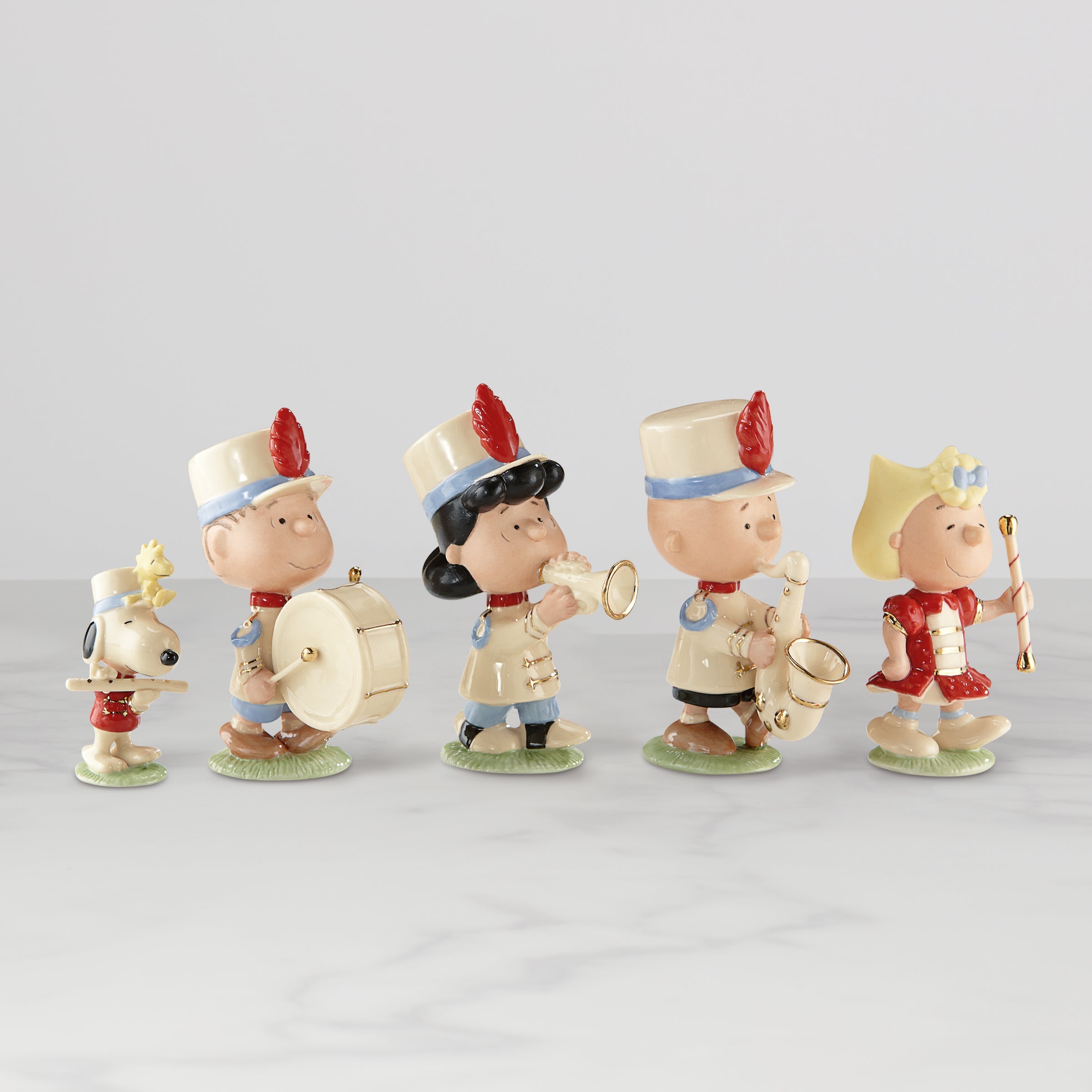 Peanuts 5 Piece Marching Band Figurine Set