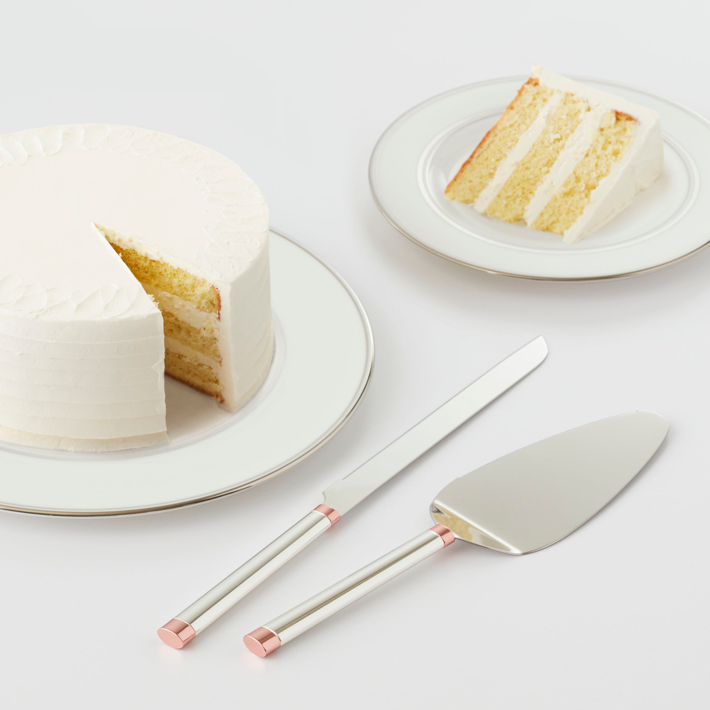 Alternative view of Rosy Glow 2 Piece Dessert Set