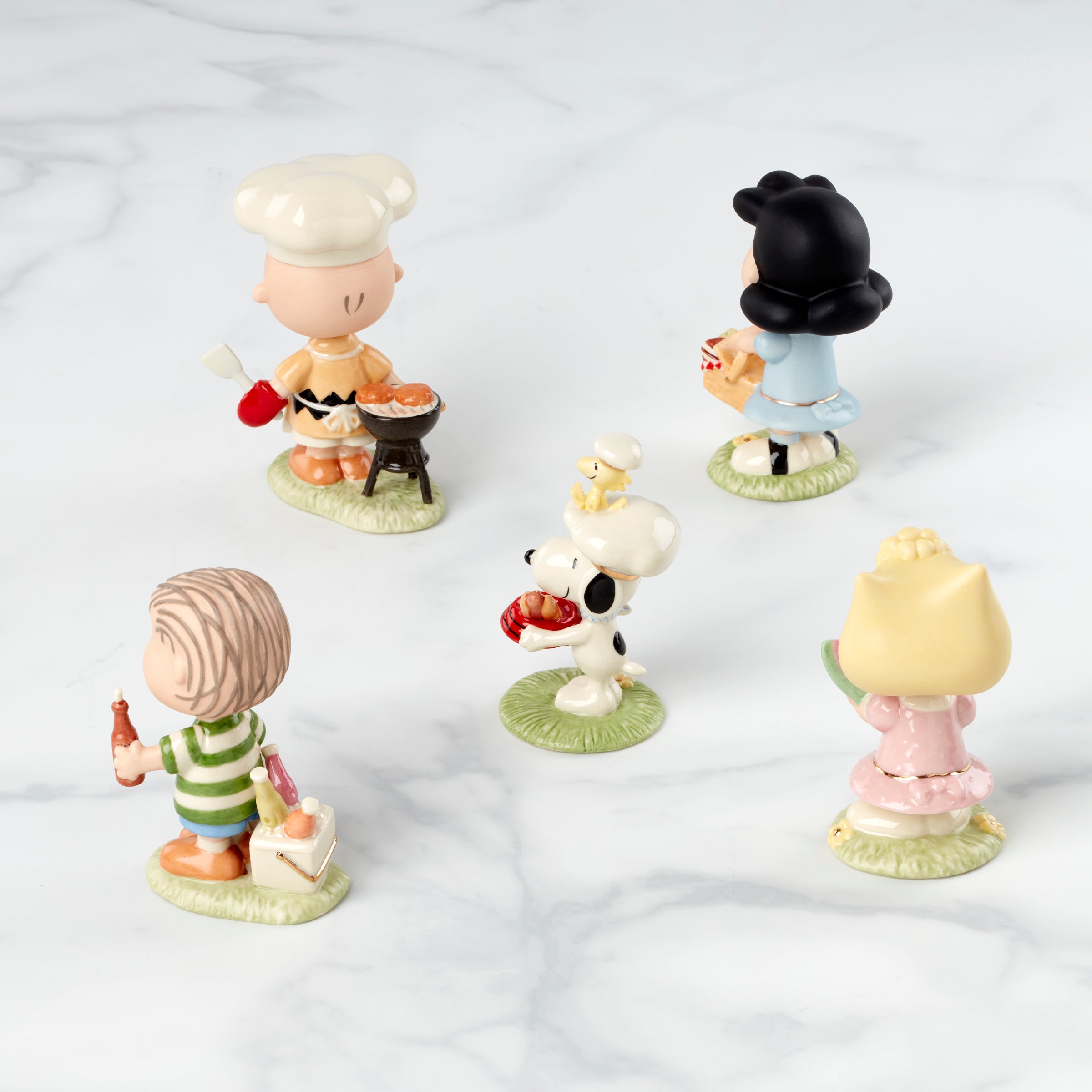 Alternative view of Peanuts Barbecue 5 Piece Figurine Set