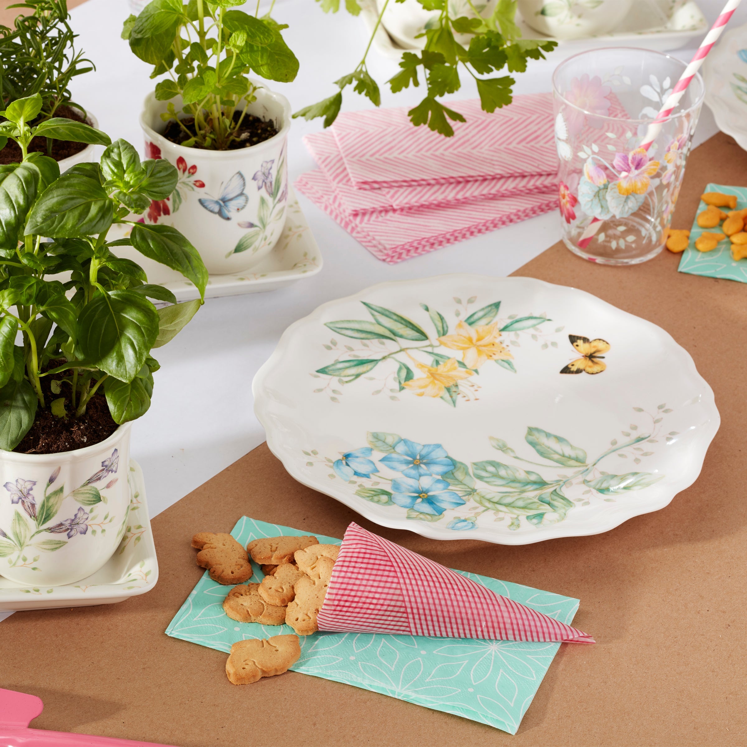 Butterfly Meadow Melamine Dinner Plates Set of 4 - Image 5