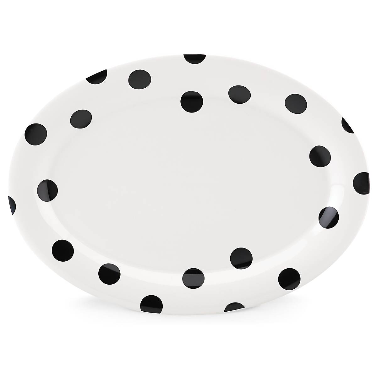 Deco Dot Oval Serving Platter