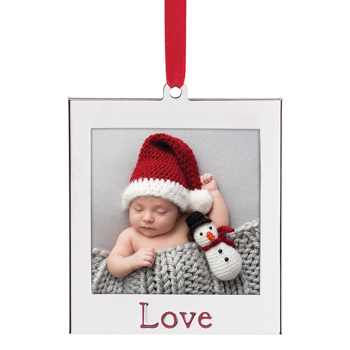 Alternative view of Love Frame Charm Ornament
