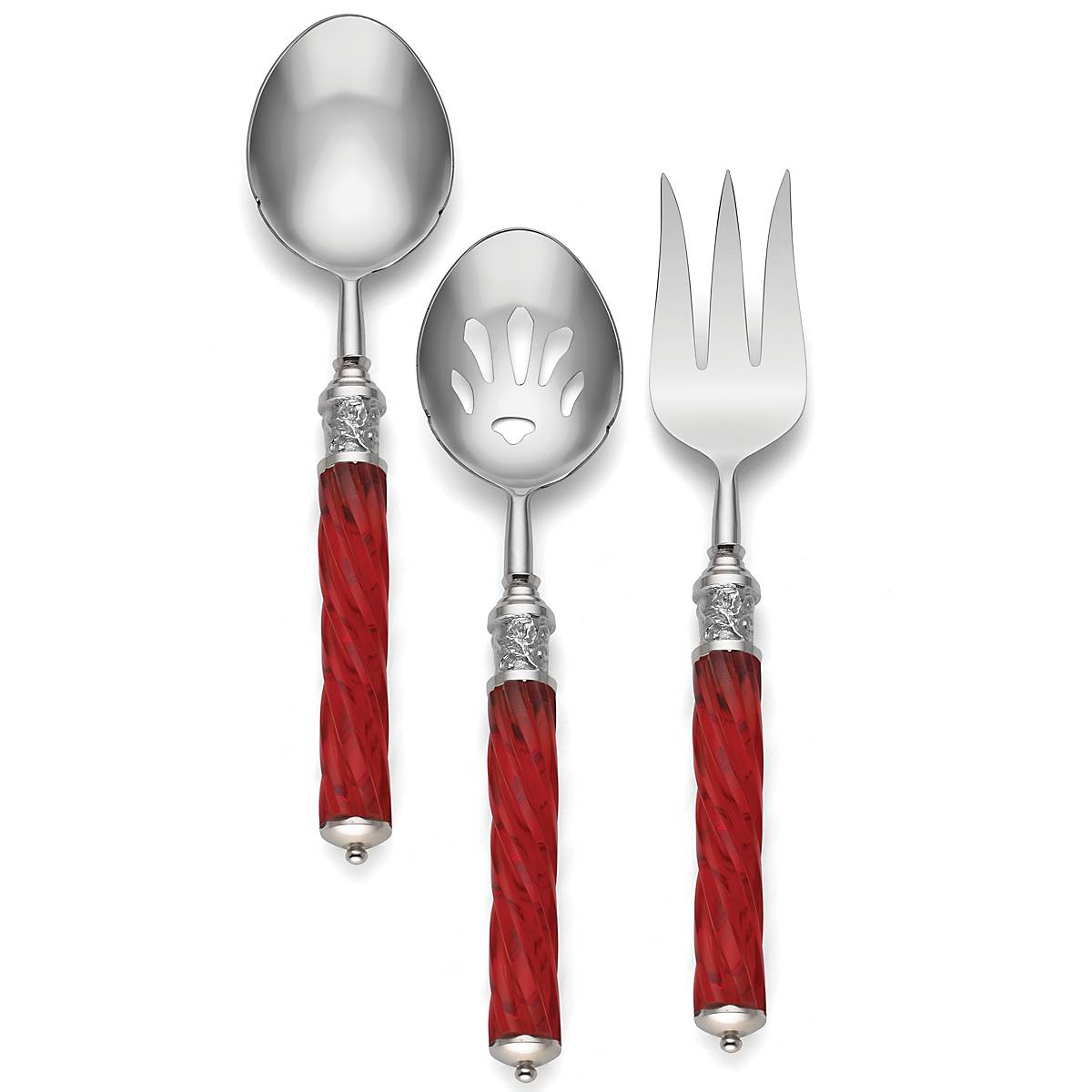 Alternative view of Holiday Jewel Spiral 3 Piece Serving Set