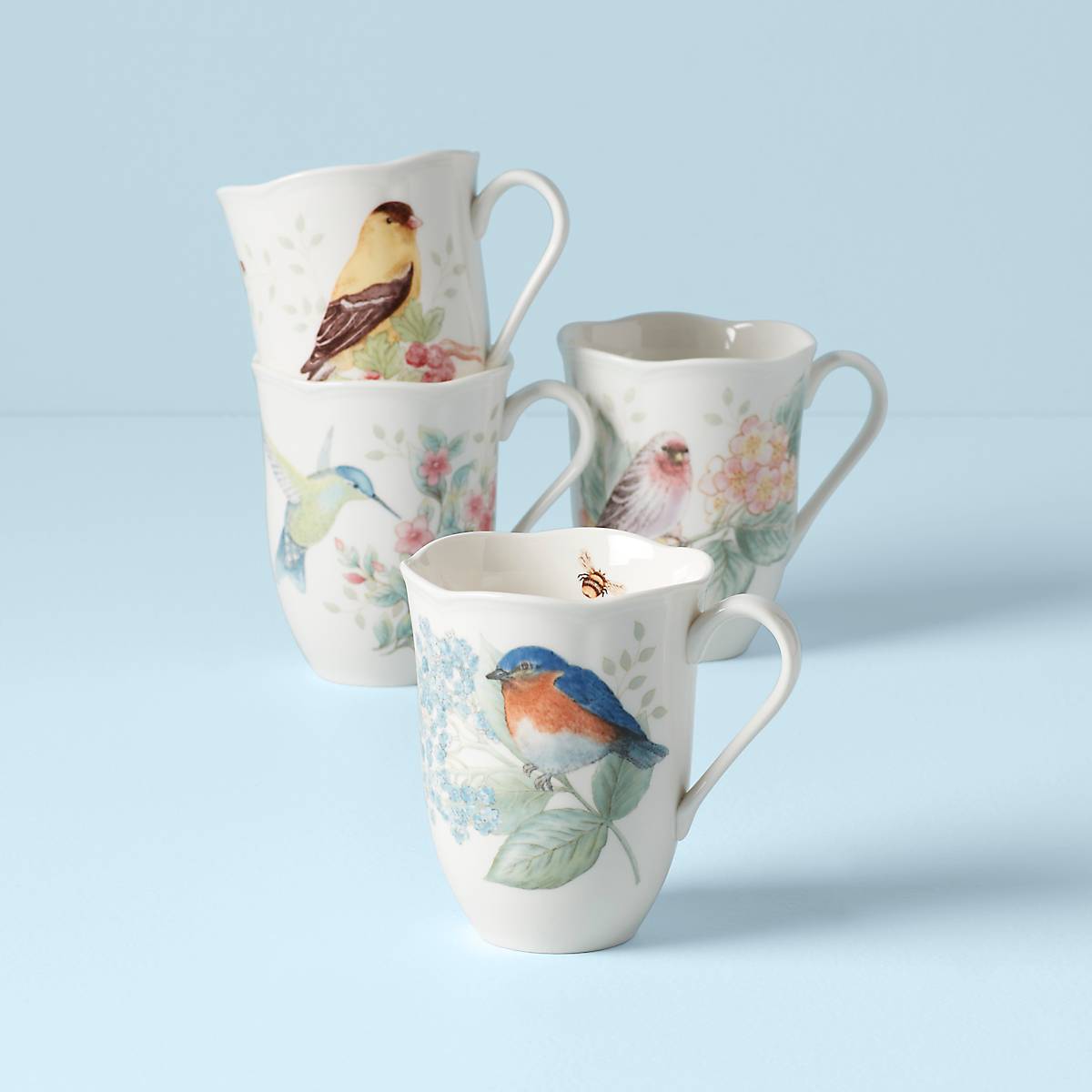 Butterfly Meadow Flutter Mugs Set of 4