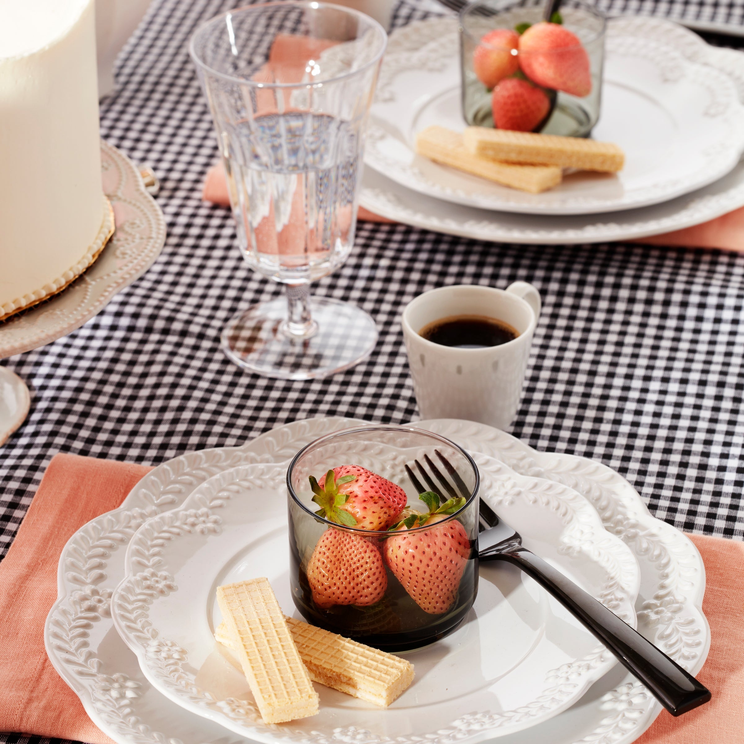 Chelse Muse Floral White 12 Piece Dinnerware Set - Image 6