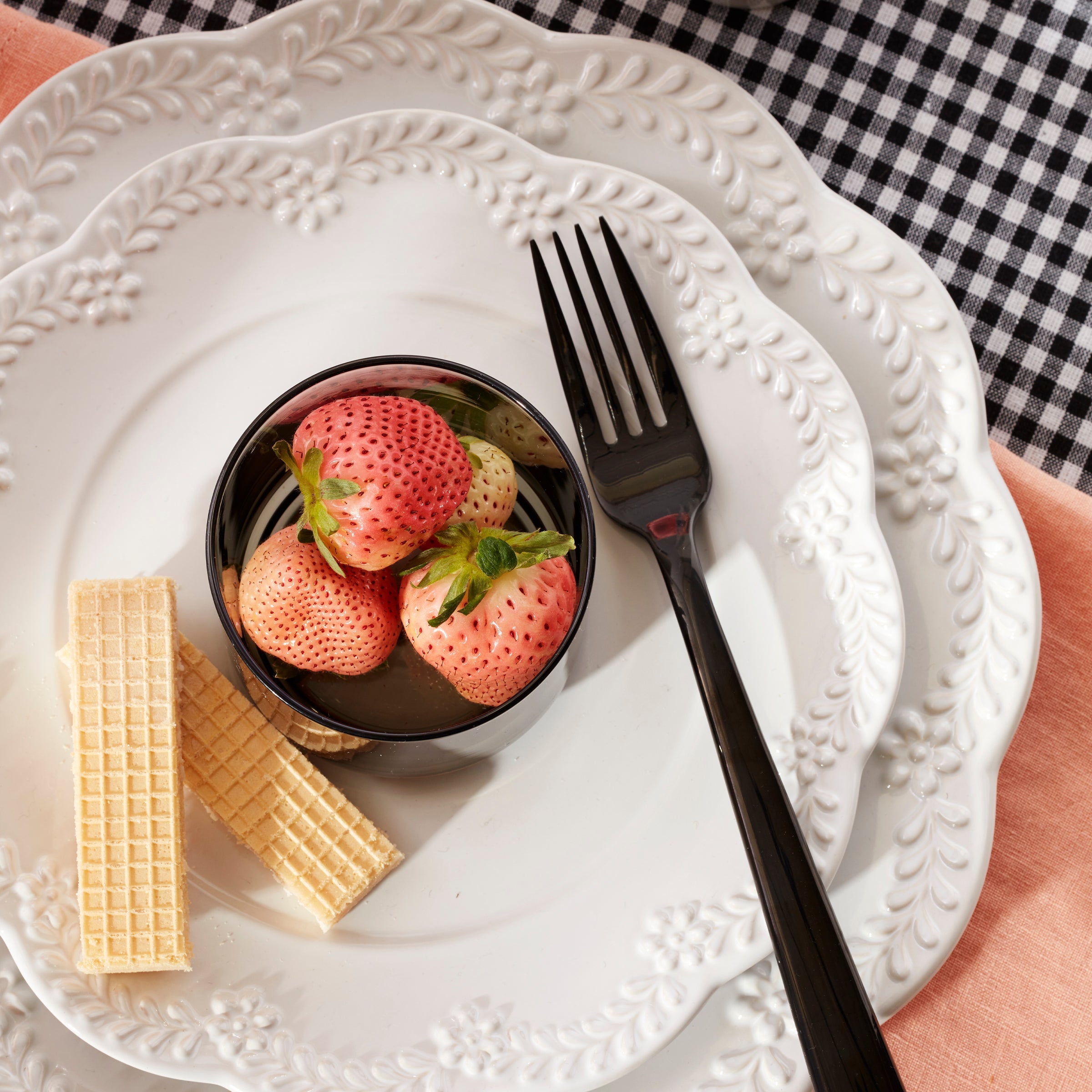 Chelse Muse Floral White 12 Piece Dinnerware Set - Image 7