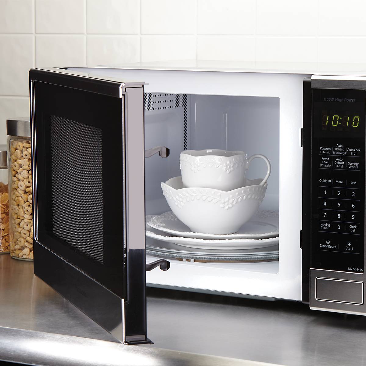 Chelse Muse Floral White 12 Piece Dinnerware Set - Image 10