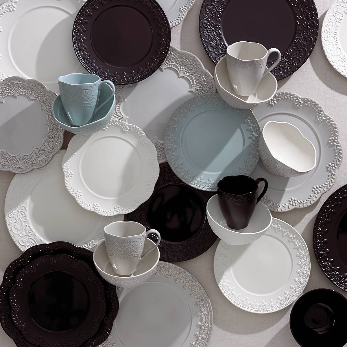 Chelse Muse Floral White 12 Piece Dinnerware Set - Image 13