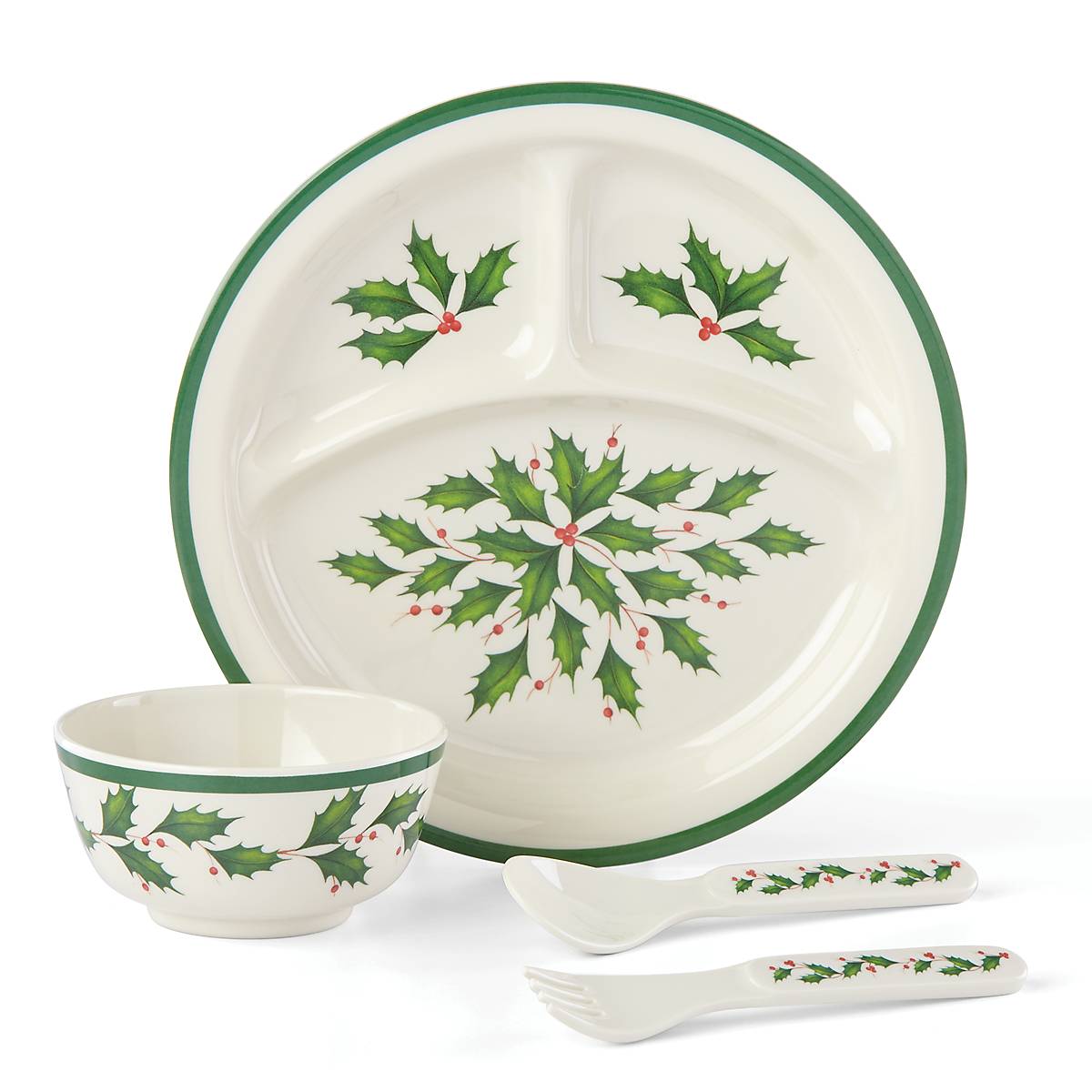 Alternative view of Holiday Children's 4 Piece Dinner Set