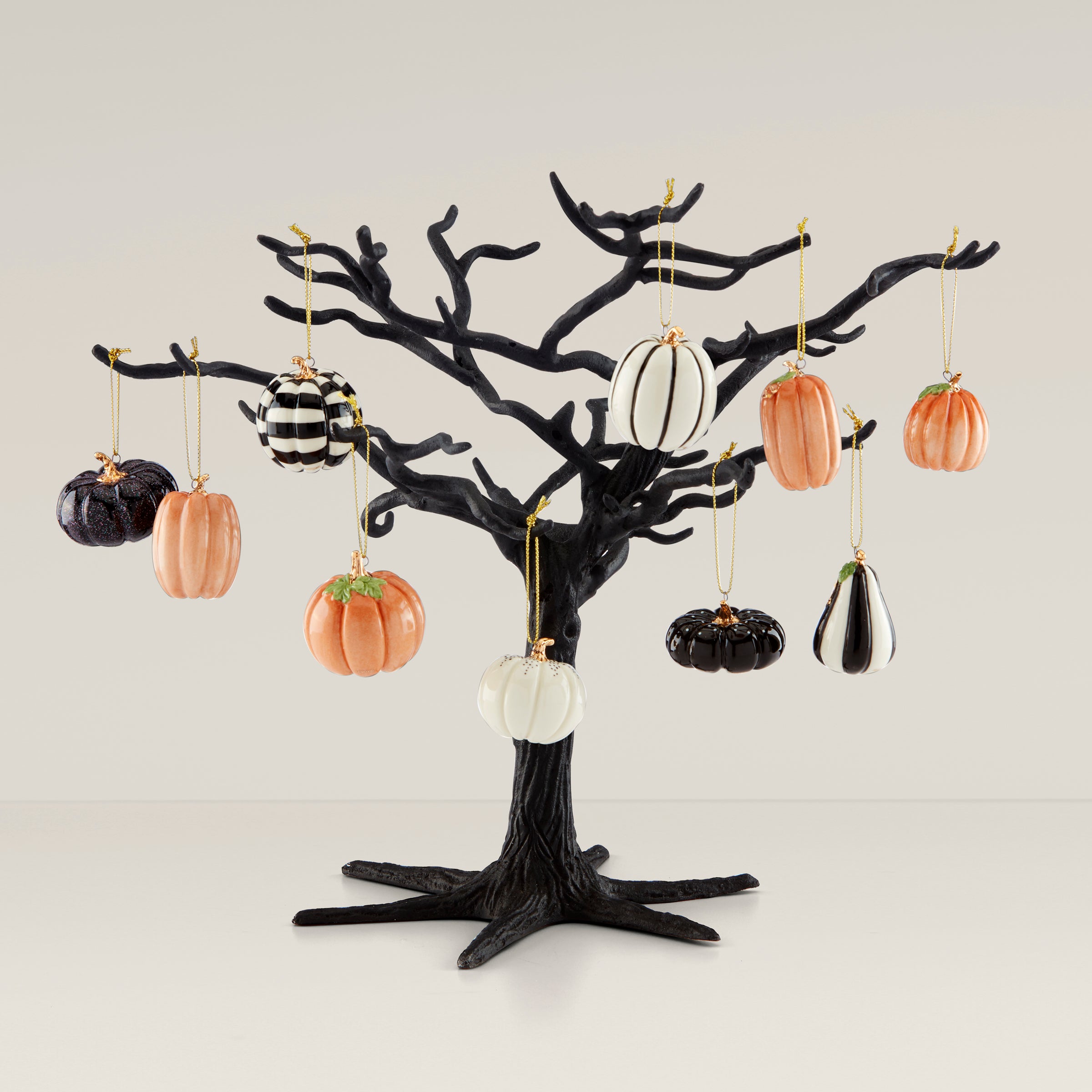 Alternative view of Pumpkin 10 Piece Mini Ornament Set