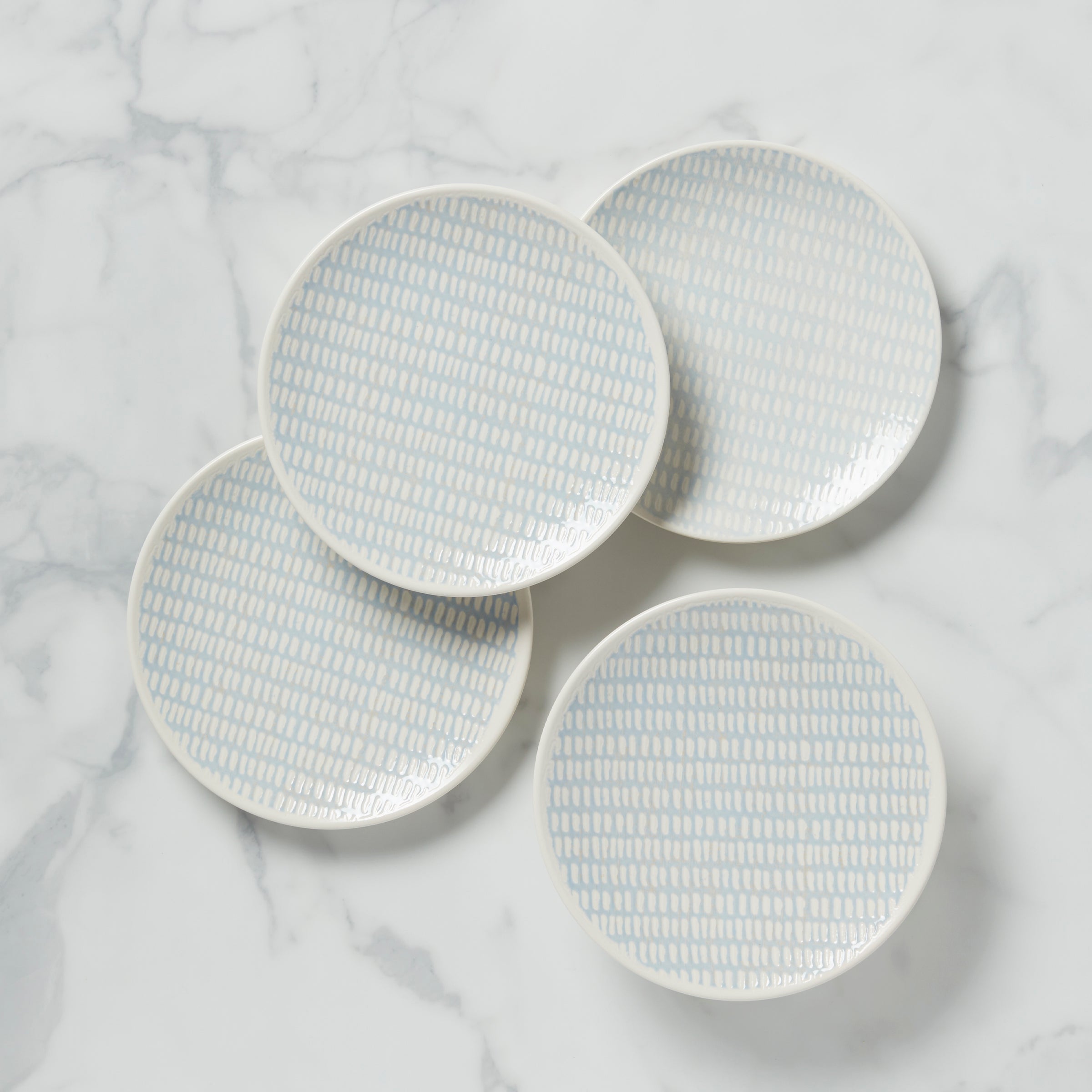 Textured Neutrals Dobby Accent Plates   Set of 4