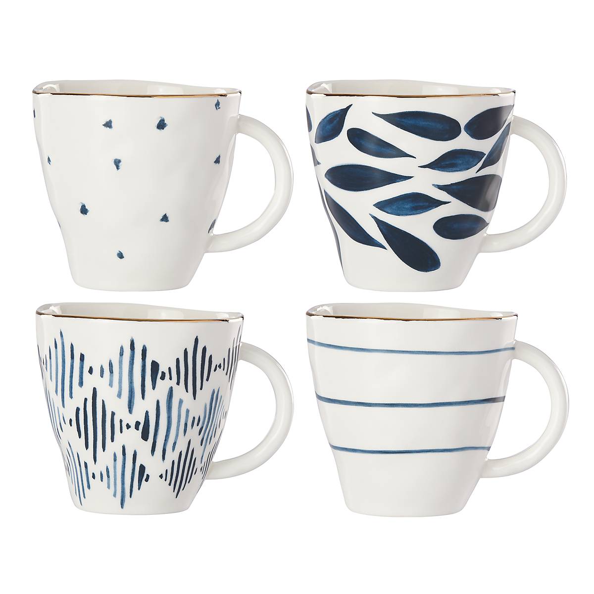 Alternative view of Blue Bay Dessert Mugs   Set of 4