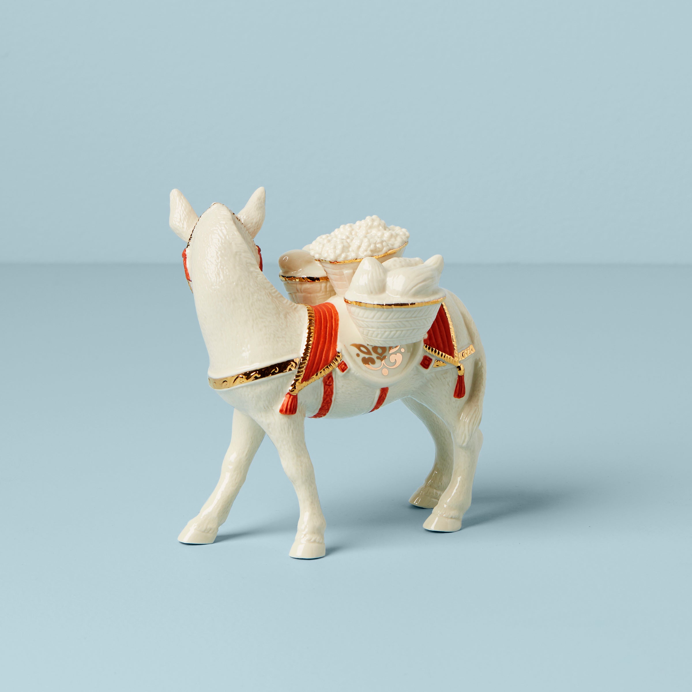 Alternative view of First Blessing Nativity Donkey Figurine