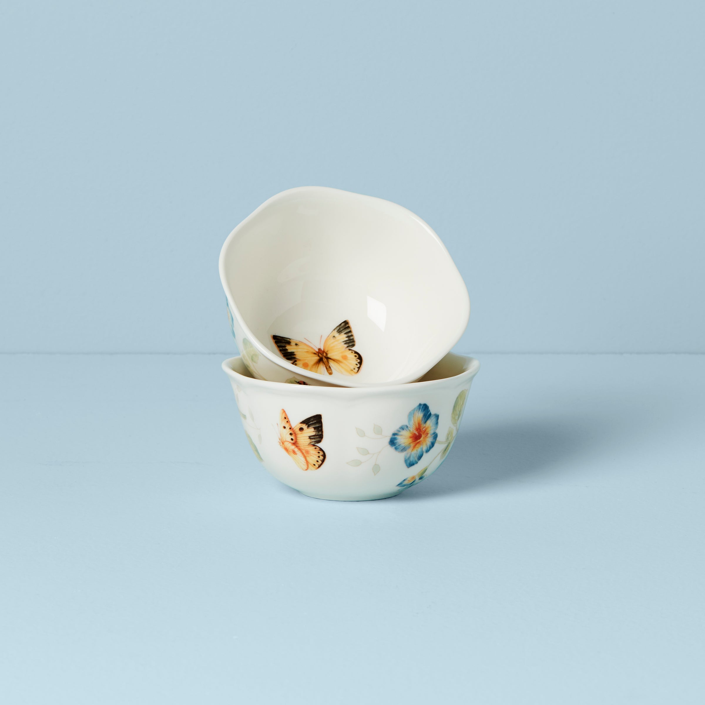 Butterfly Meadow 2 Piece Dessert Bowl Set