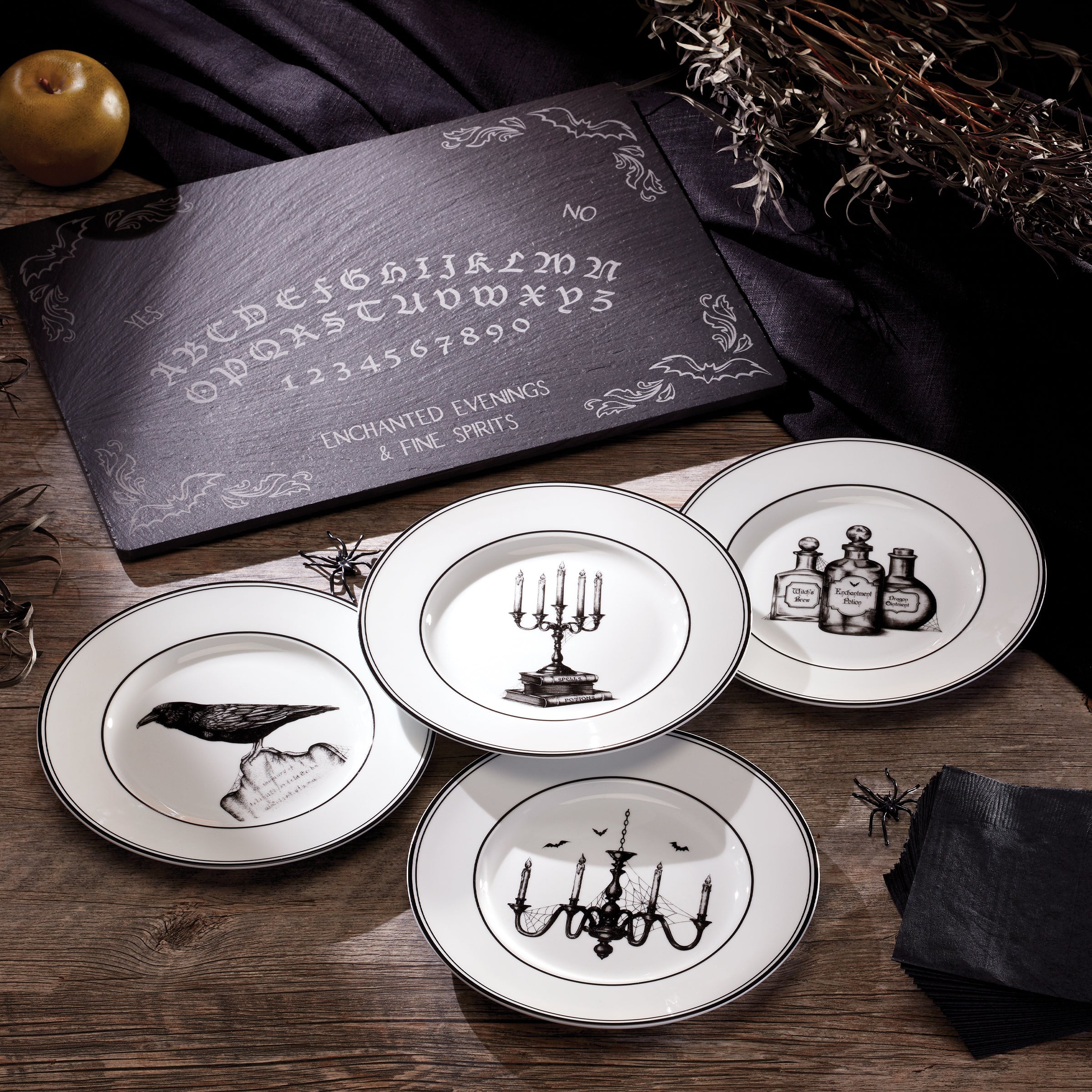Vintage Halloween Dessert Plates Set of 4 - Image 14