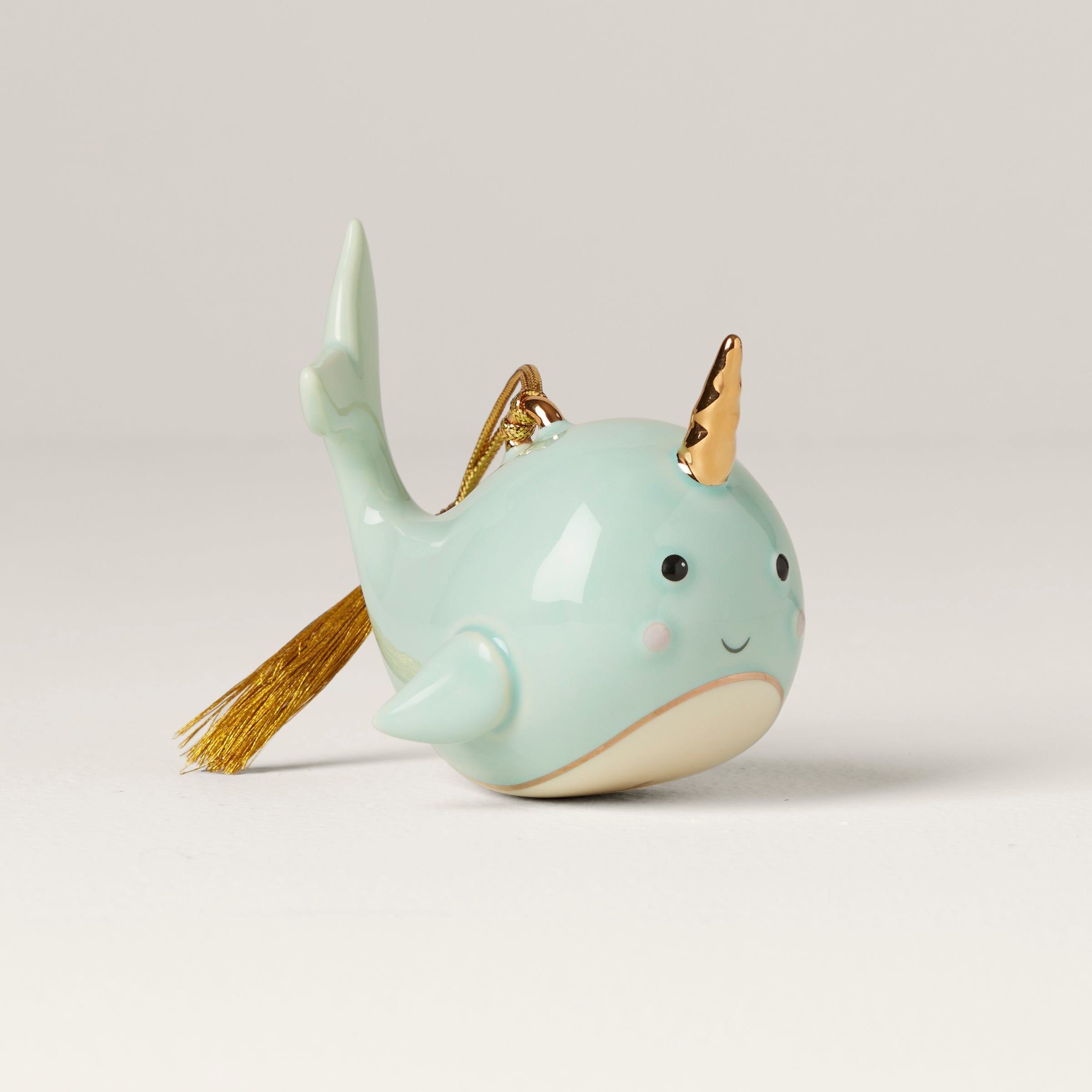 Alternative view of Personalized Narwhal Ornament