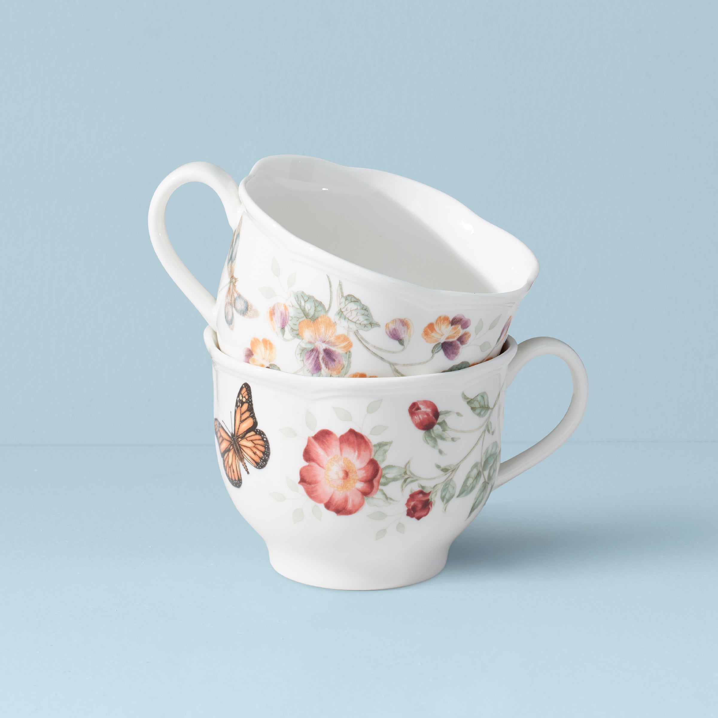 Butterfly Meadow Latte Mugs   Set of 2