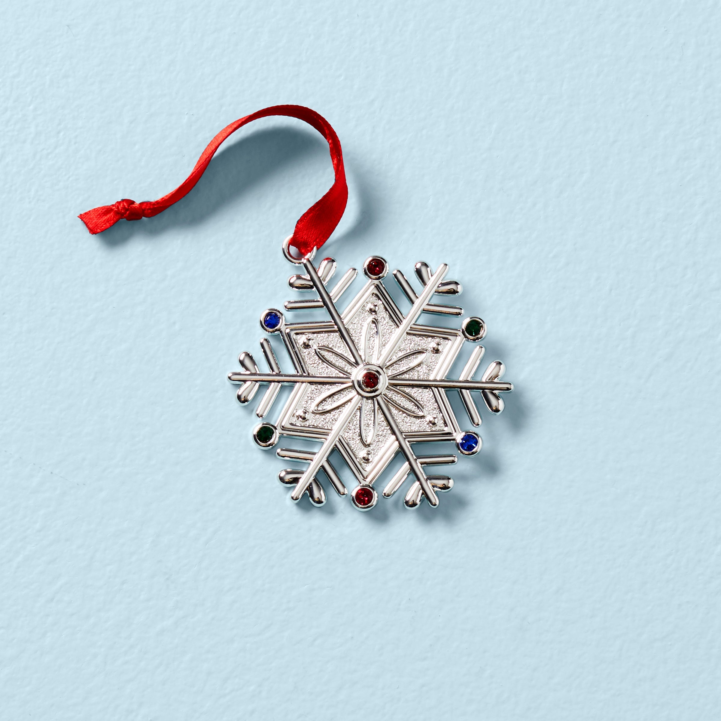 Jeweled Snowflake Charm Ornament