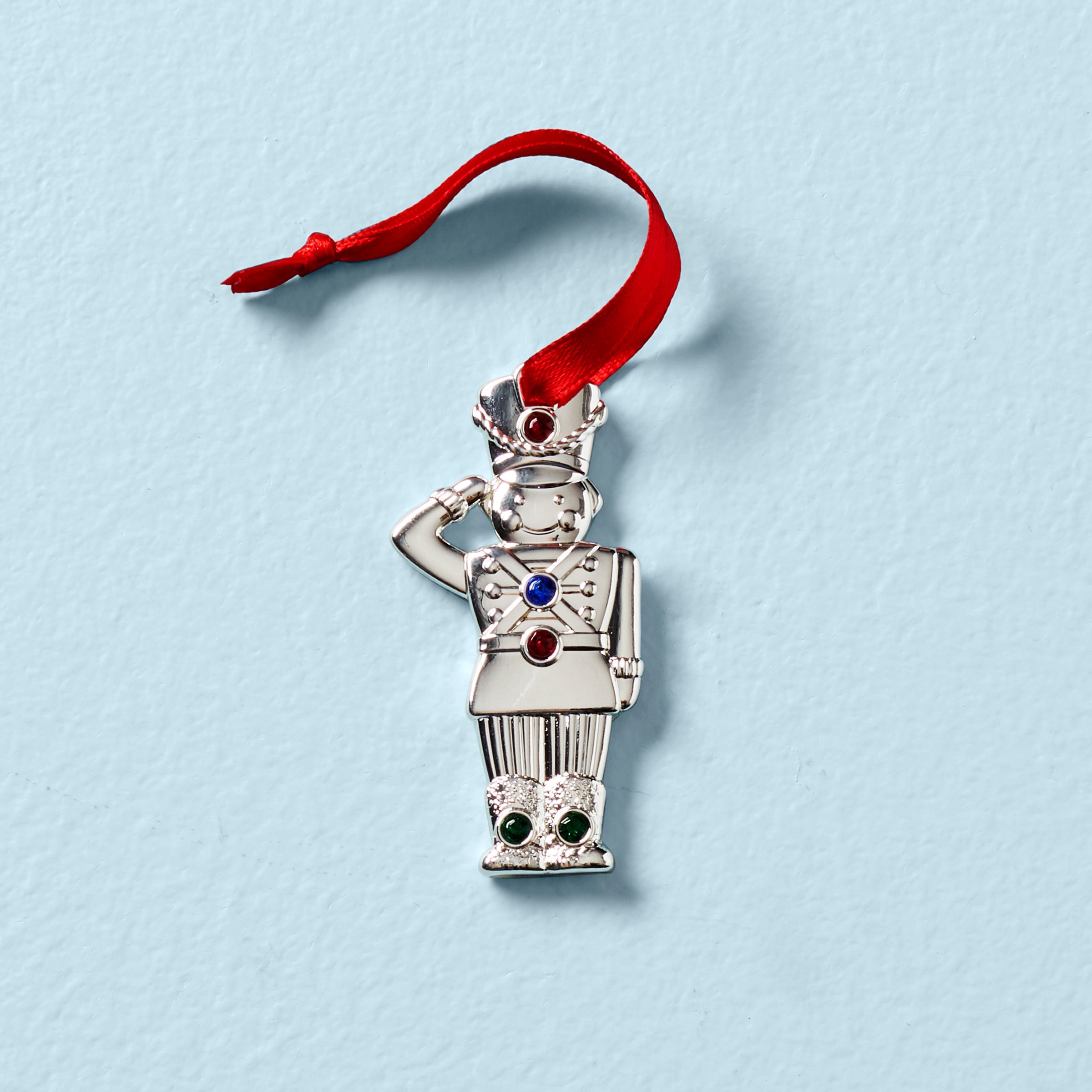 Jeweled Soldier Charm Ornament