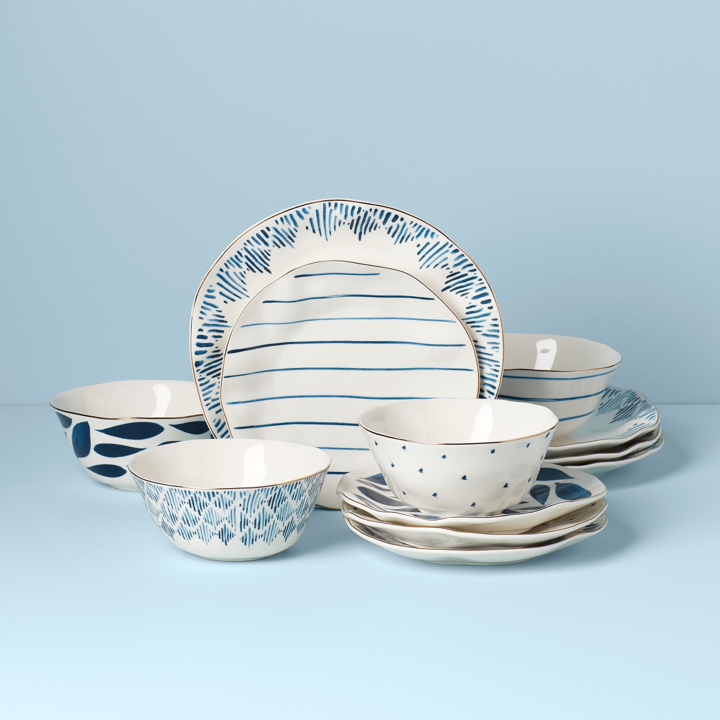 Blue Bay 12 Piece Dinnerware Set