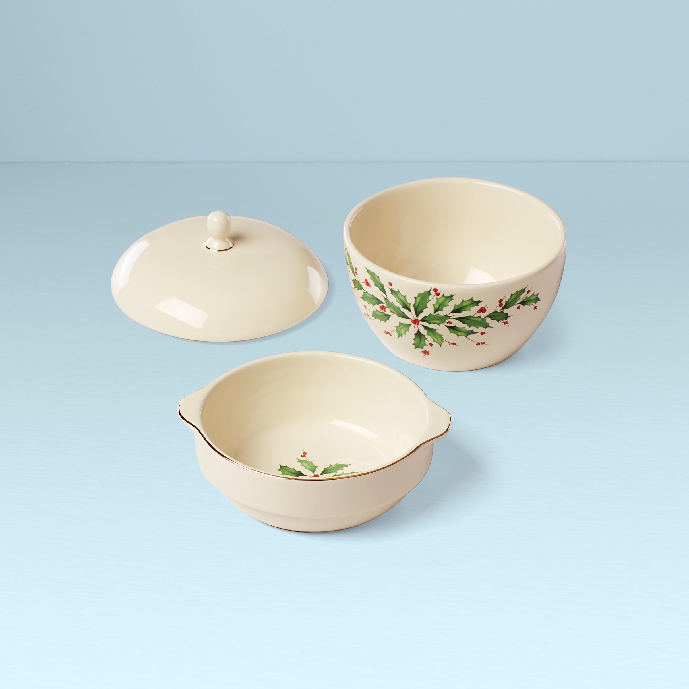 Alternative view of Holiday Stackable Bowl Set