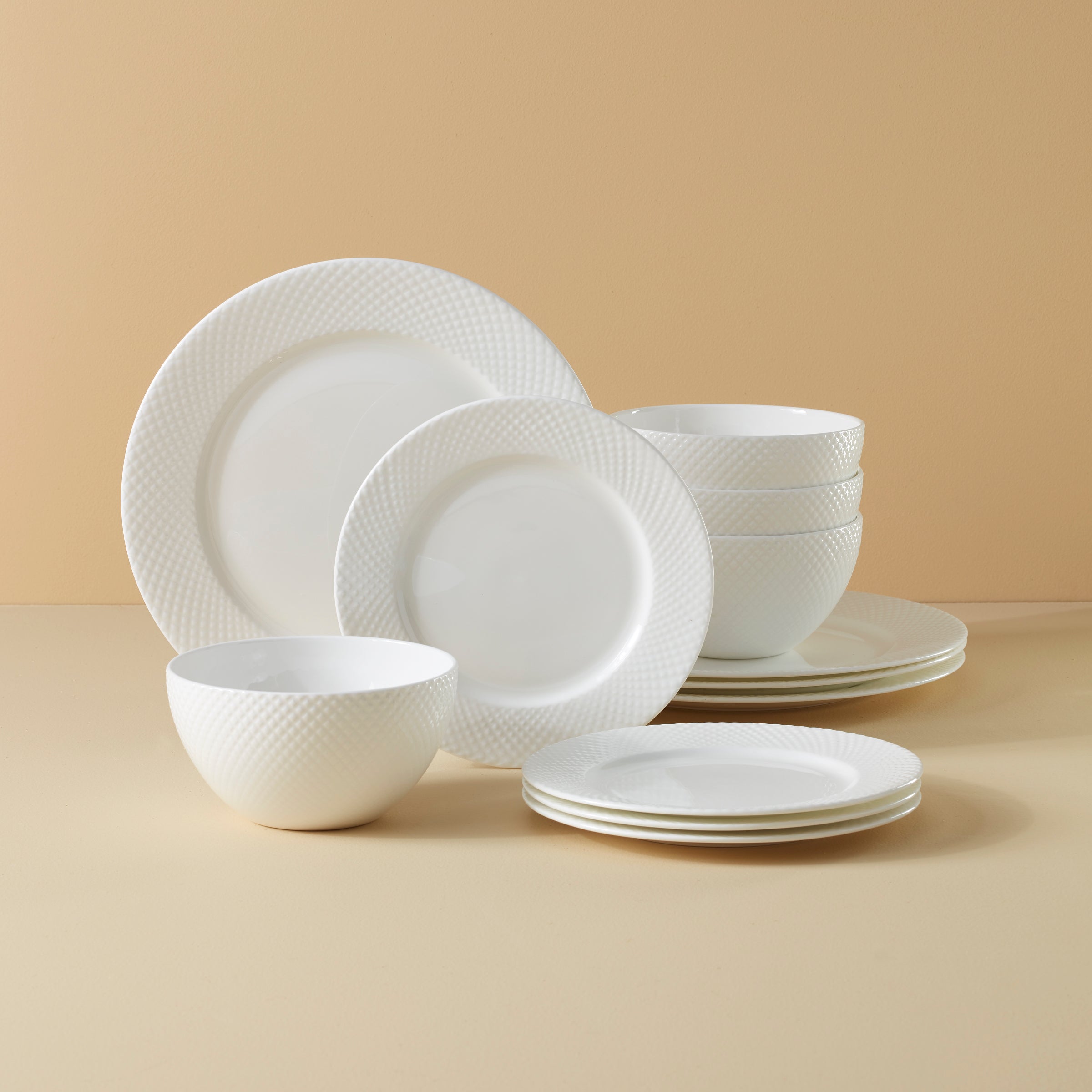 Woodbury 12 Piece Dinnerware Set