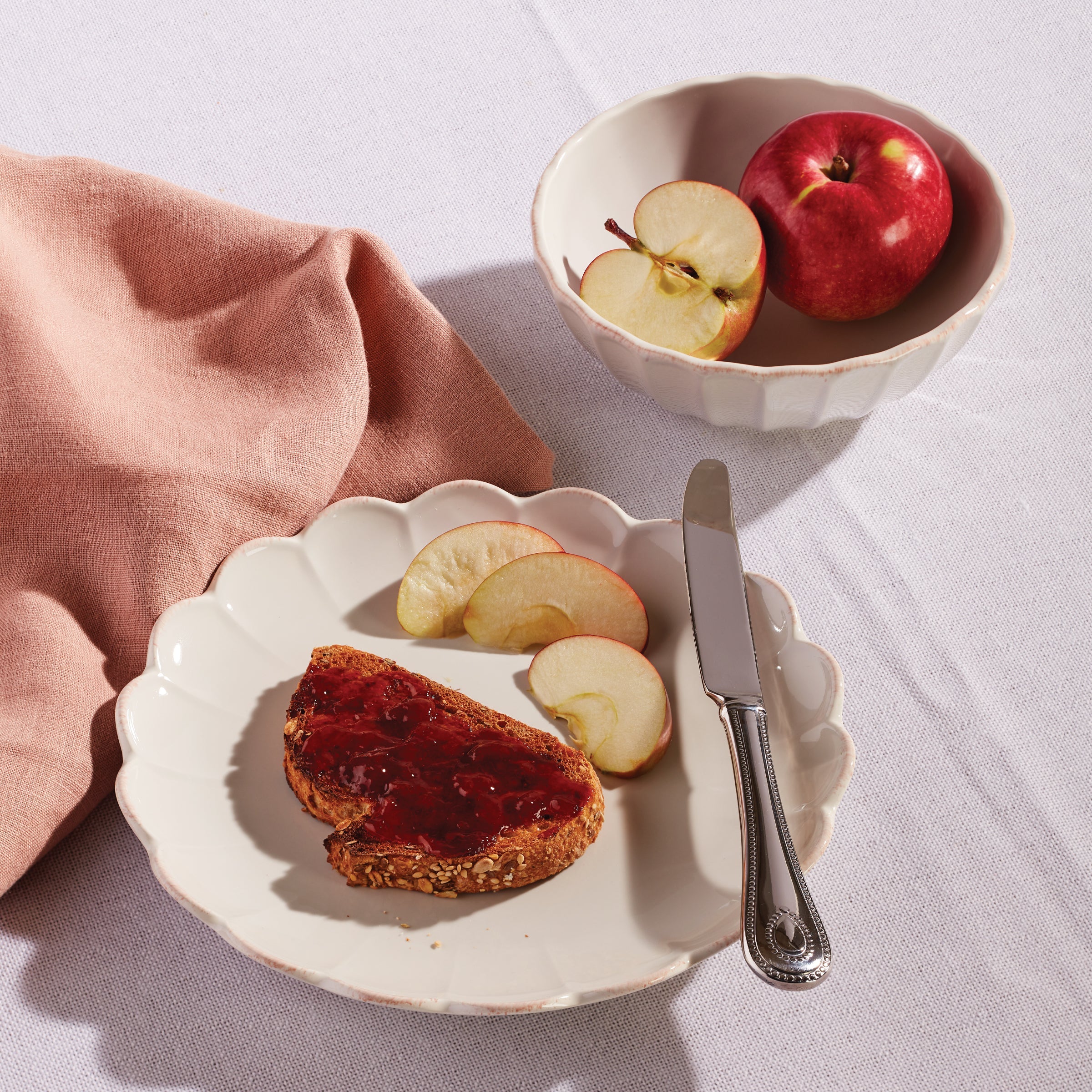 French Perle Scallop Accent Plates Set of 4 - Image 10