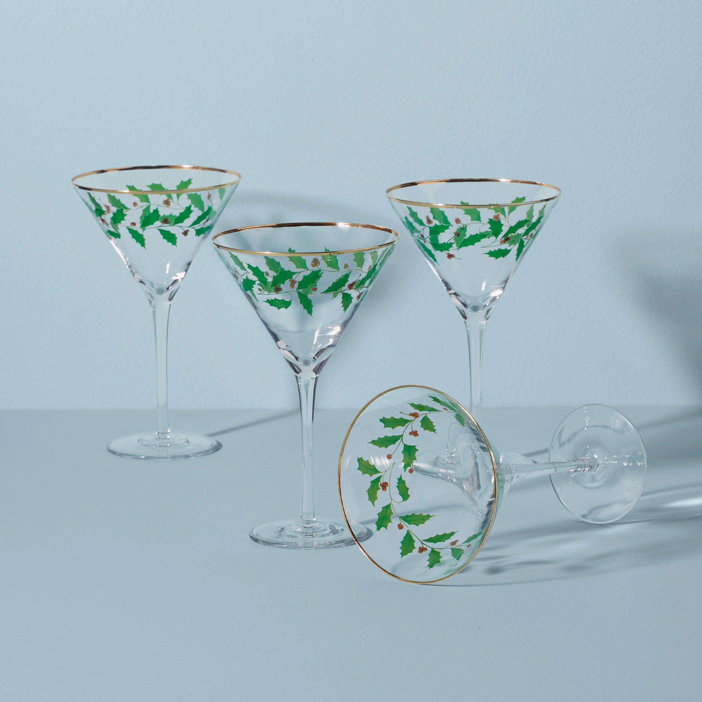 Holiday Martini Glasses   Set Of 4