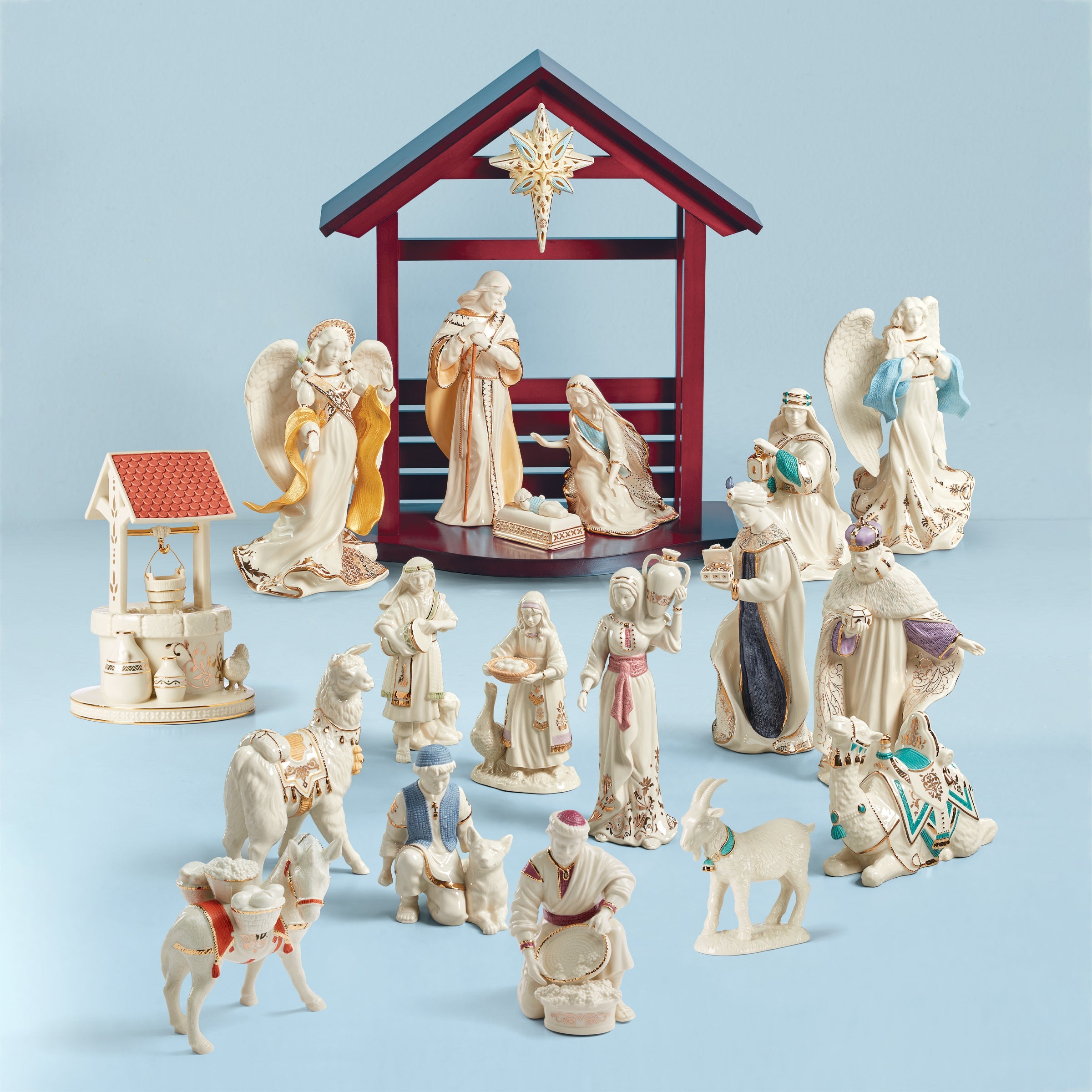 First Blessing Nativity Town Water Well Figurine - Image 3