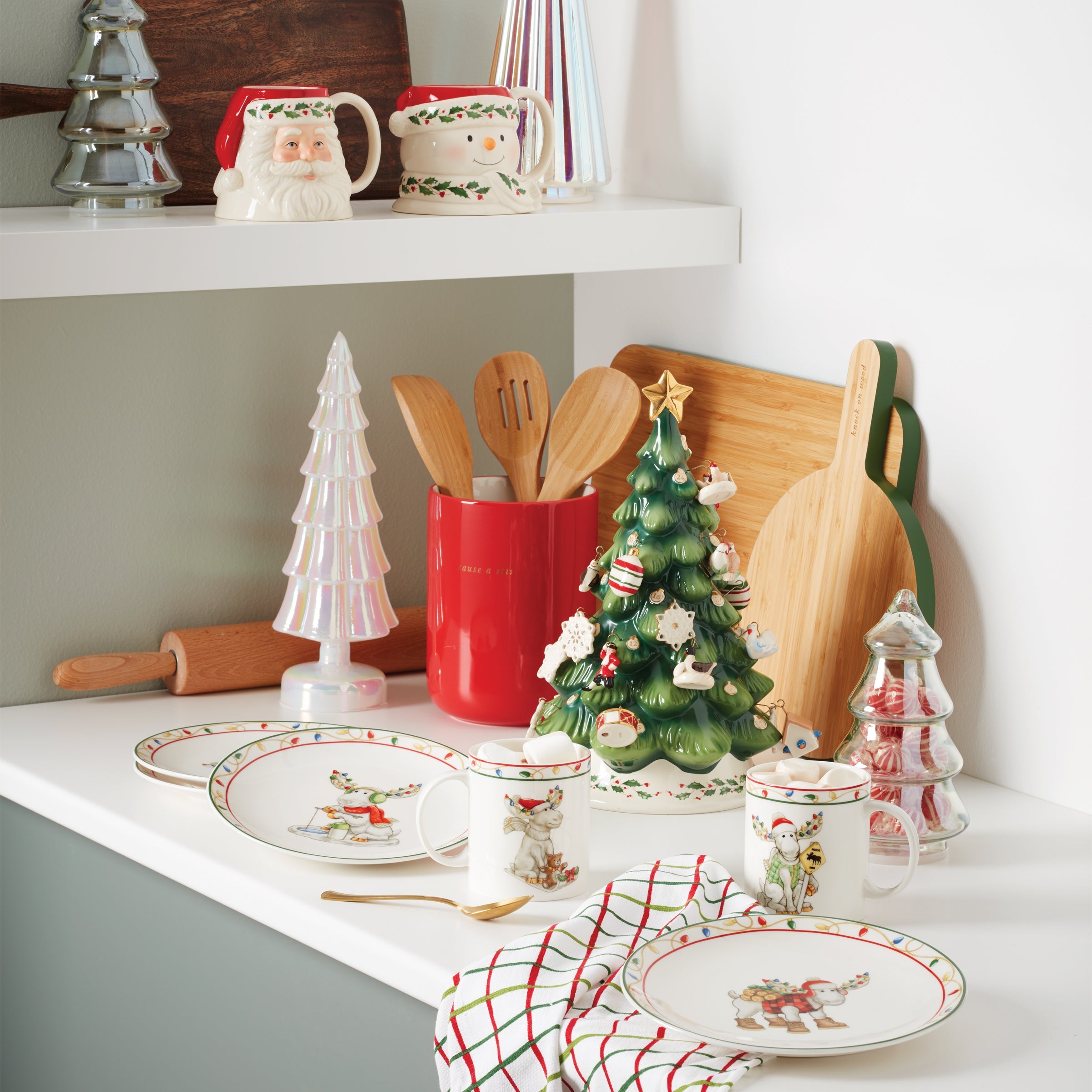 Alternative view of Merry Marcel Moose Mugs   Set of 4