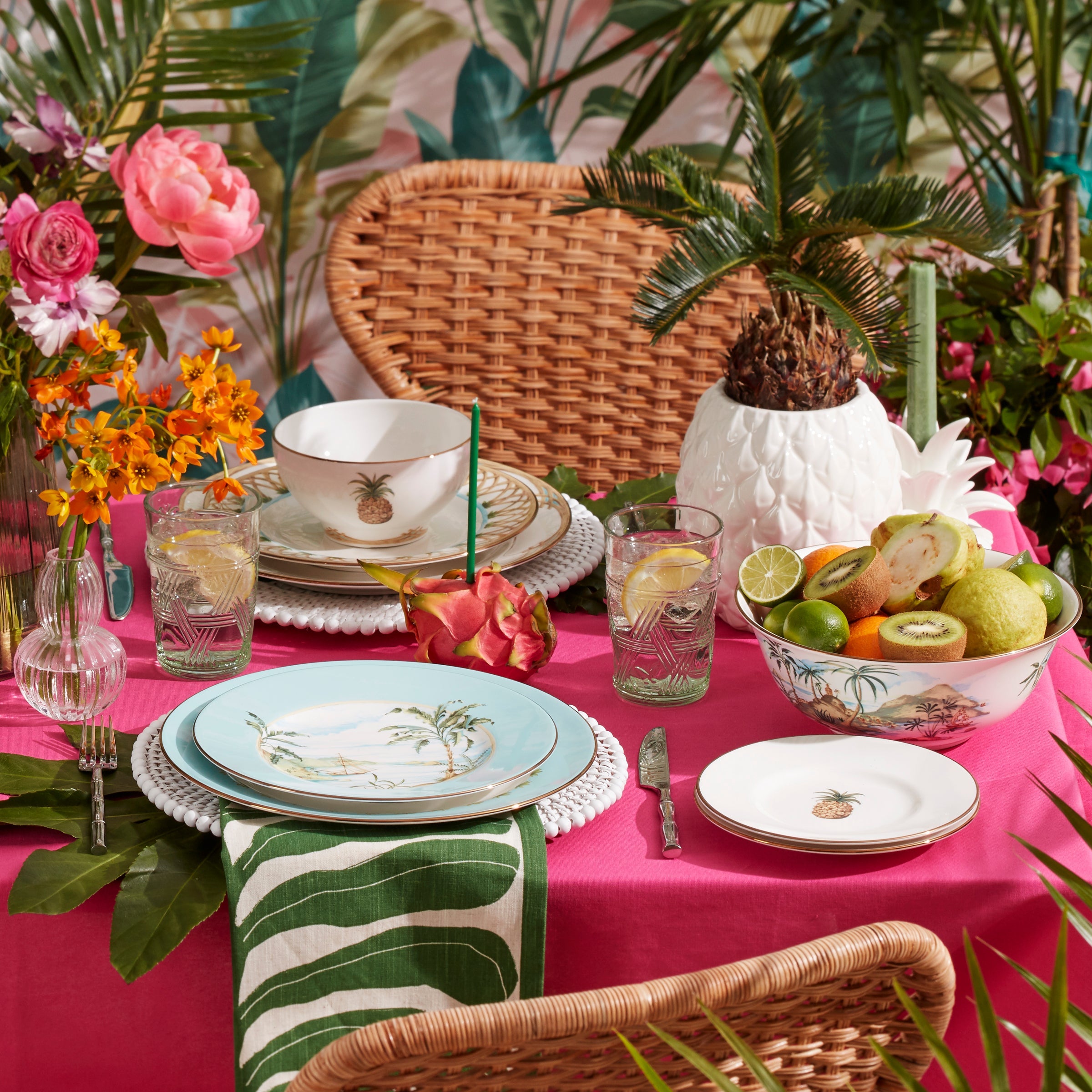 Alternative view of Wicker Creek Pineapple Cookie Jar